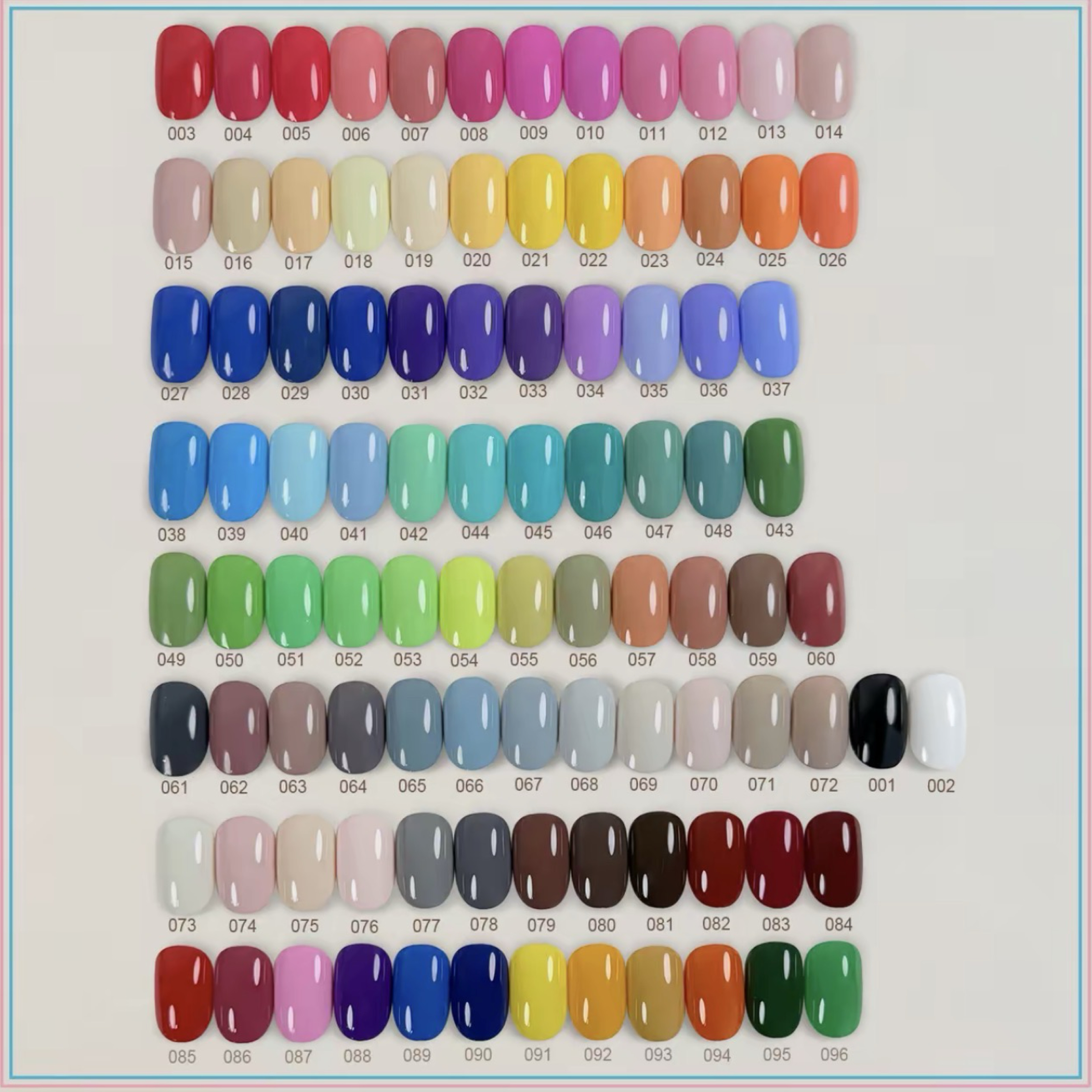 全新 摩卡甲免洗彩繪膠96色