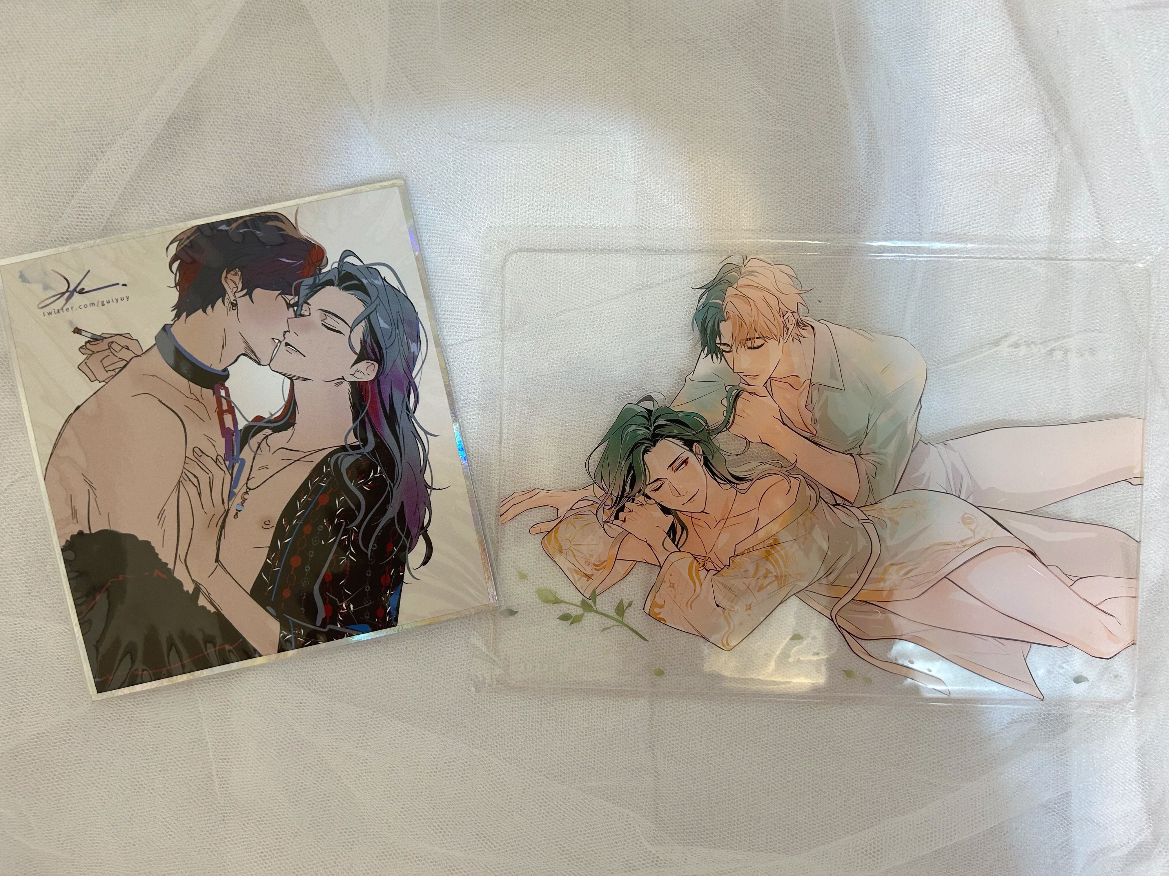 深秋入冬 色紙+壓克力板