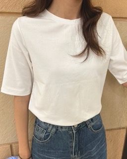 氣質五分袖素Ｔ