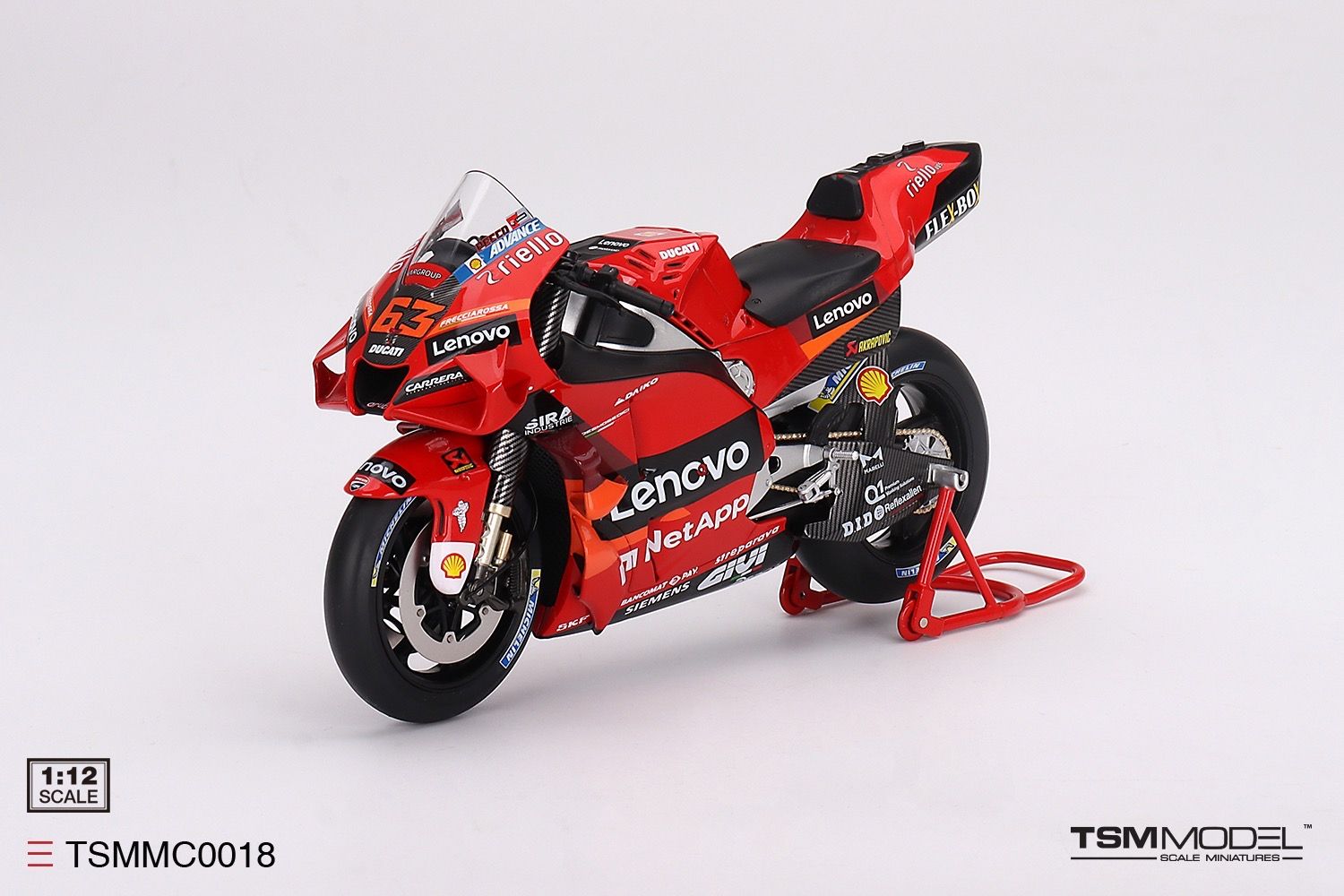 1/12 Ducati Desmosedici GP22 #63 2022 Presentation