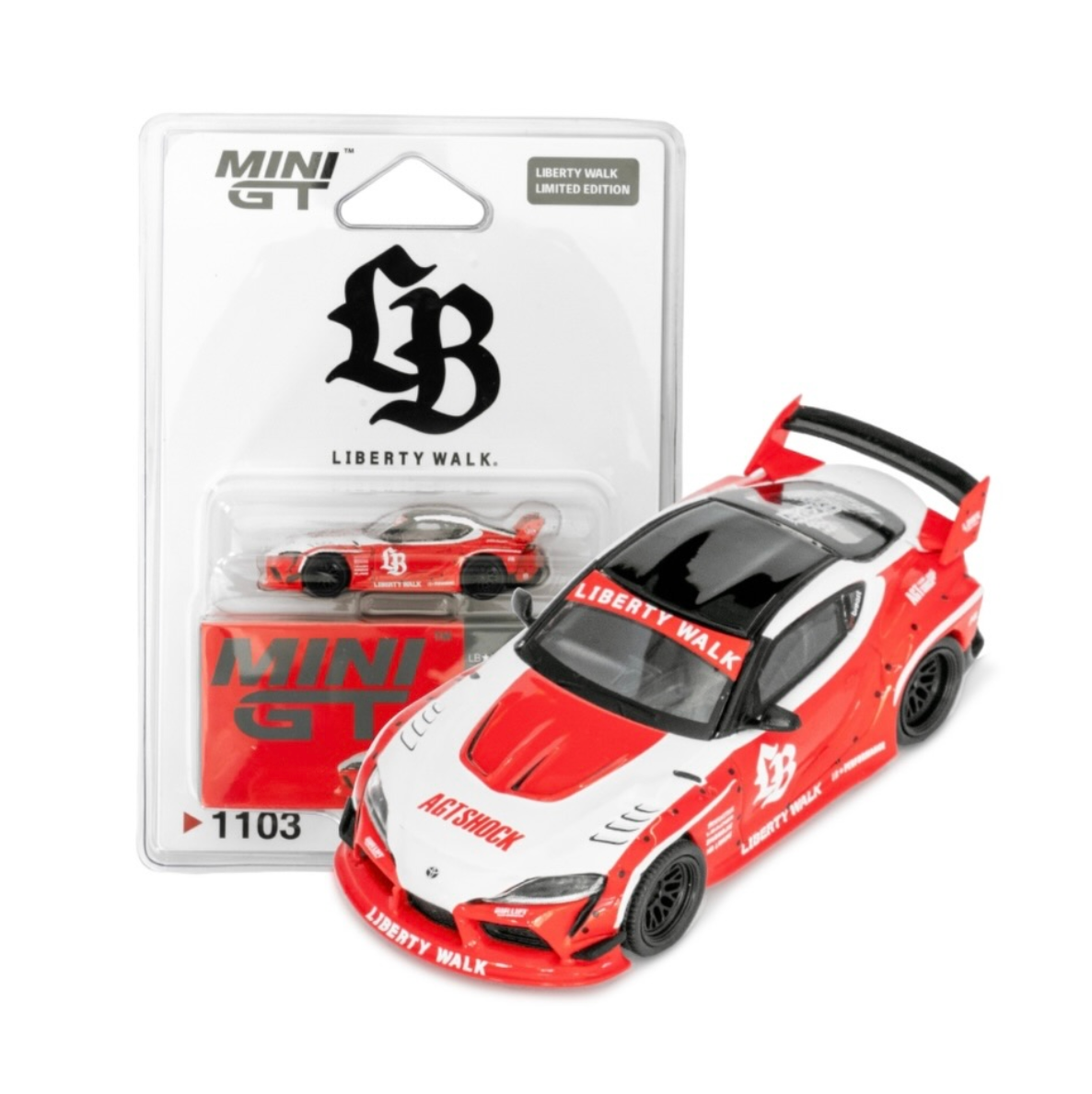LB★WORKS Toyota GR Supra Red/White / LB Blister packaging
