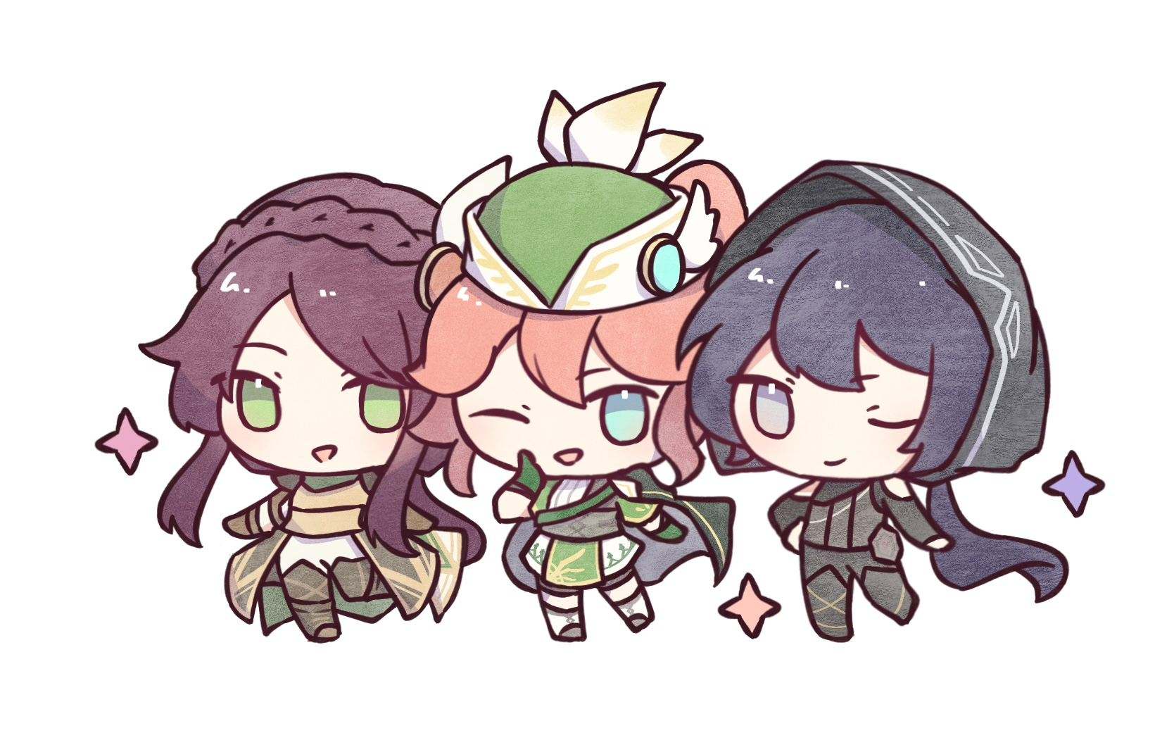 弓箭手三姊妹 小立牌/杯套