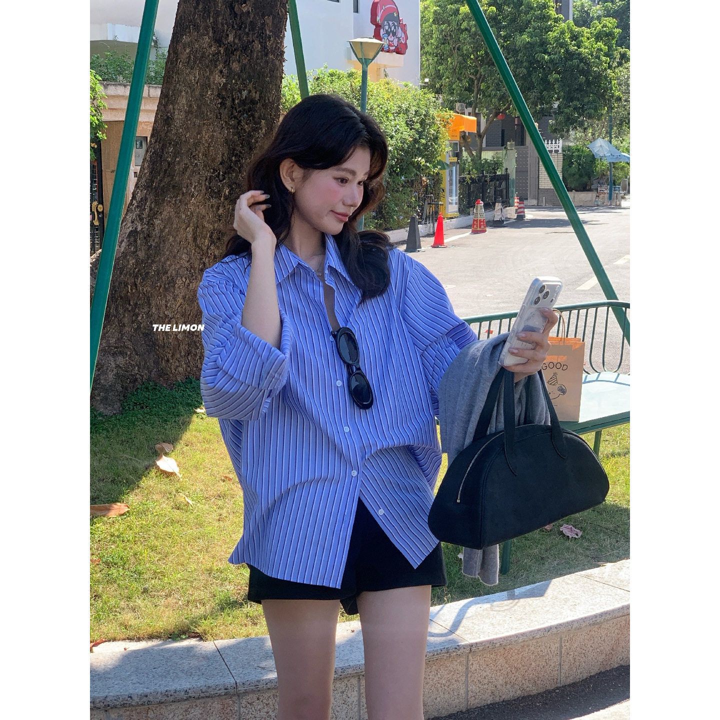 #預購（3/1第一波收單）  【晨曦日常】韓系簡約氣質細線條百搭隨性襯衫