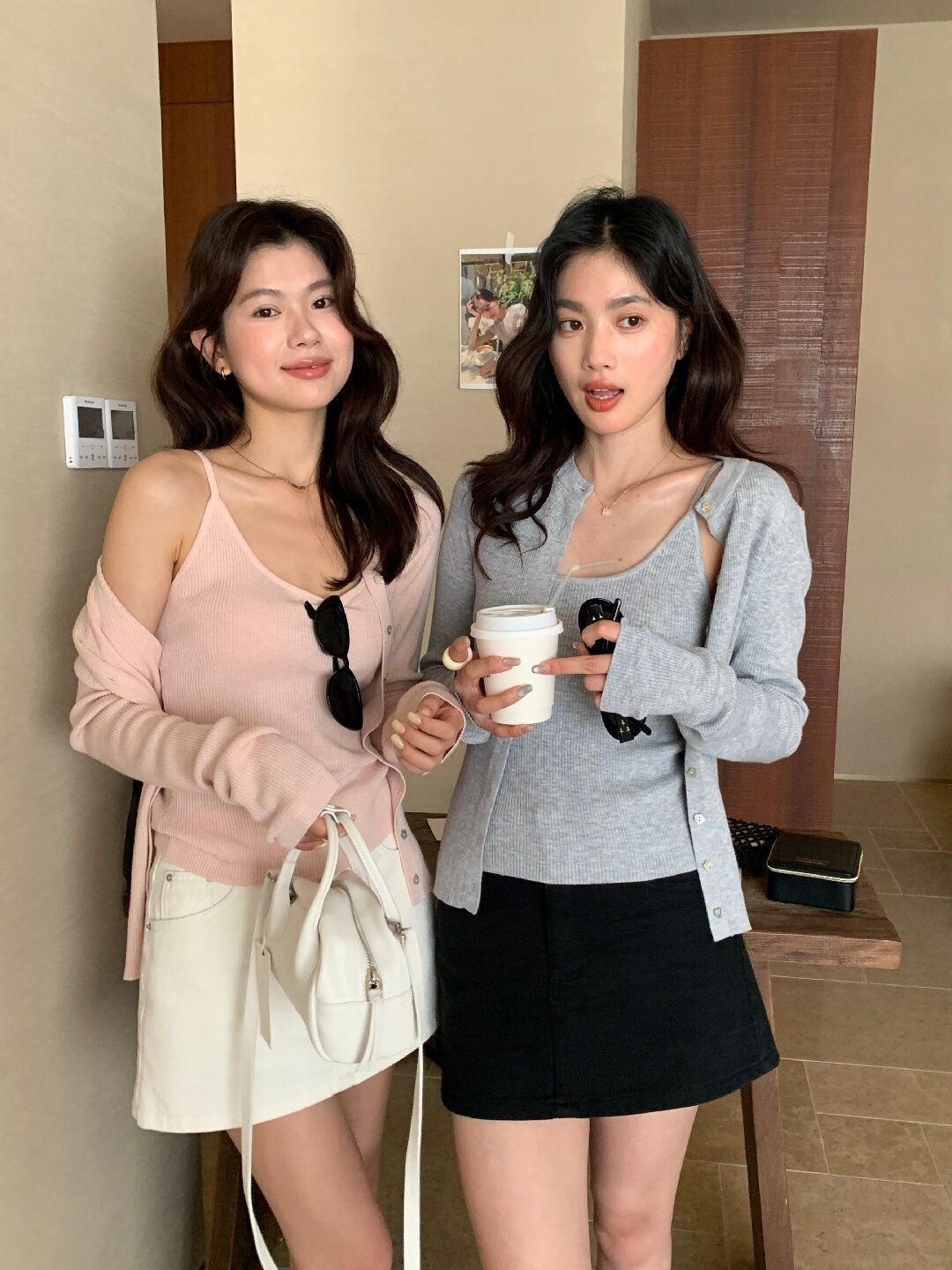 #預購（3/1第一波收單）  【溫柔重擊】韓系精緻細坑條二件式針織外套套裝