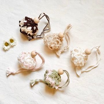 【Self.handmade 手作】手織泡芙香囊袋（共五色）