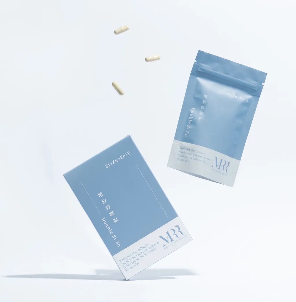 MRR 增矽鋅膠原（含鐵）｜專利正矽酸膠原蛋白｜螯合鋅｜生物素B7B1B2B6｜蠶絲蛋白｜束絲藻萃取