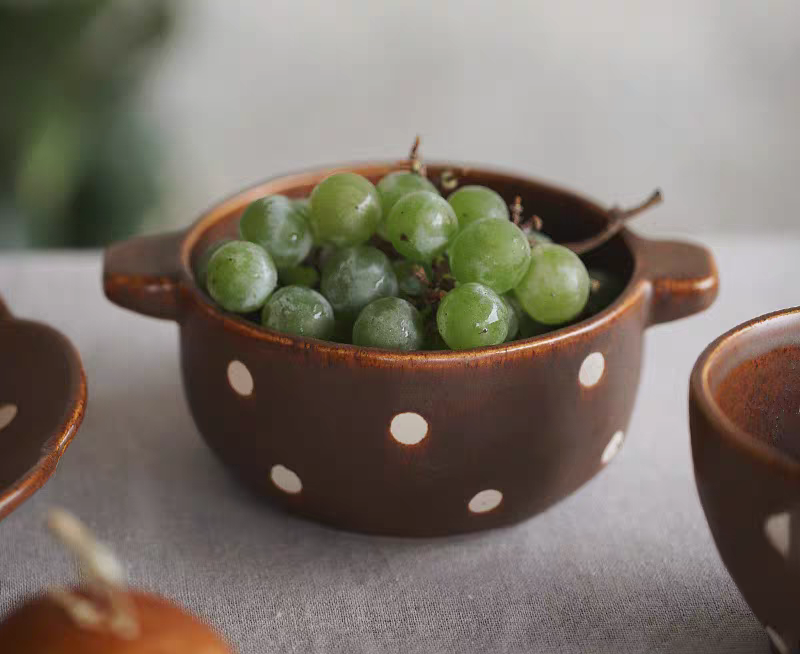 濃咖啡牛奶粗陶餐具