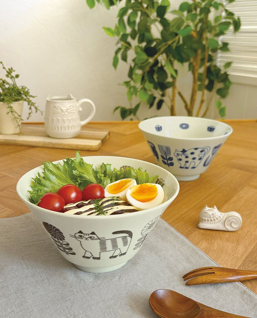 日本製 貓咪 FIKA拉麵碗/飯碗