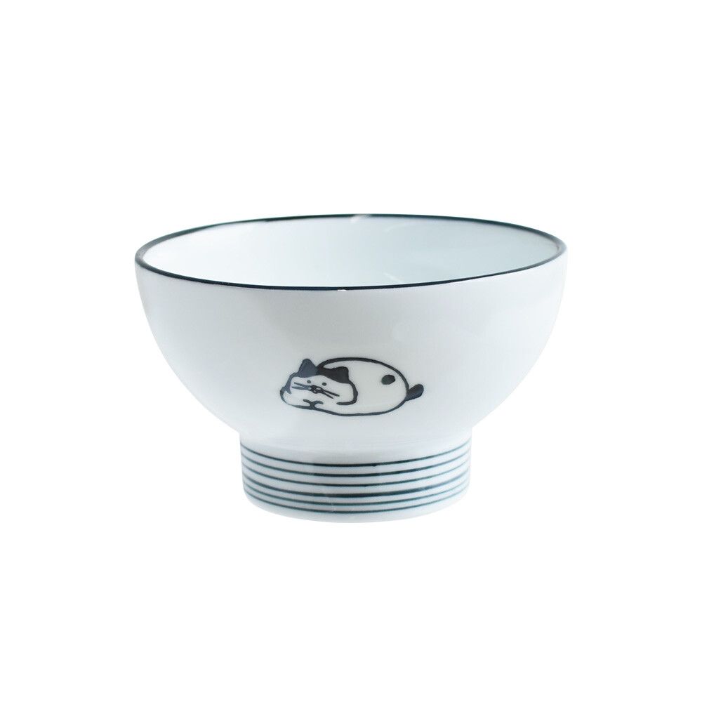 日本製 三百十日商店 懶惰貓 飯碗