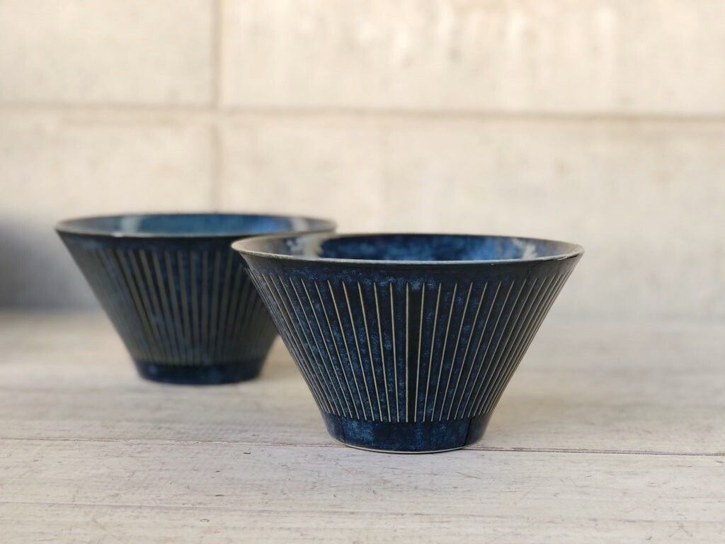 日本製 美濃燒 丼飯碗/蓋飯碗 陶器 撥水十草 日式餐具