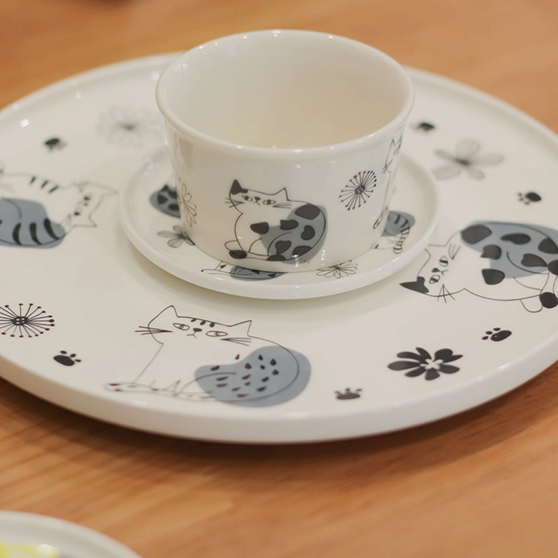 日本製 北歐風 貓咪餐具