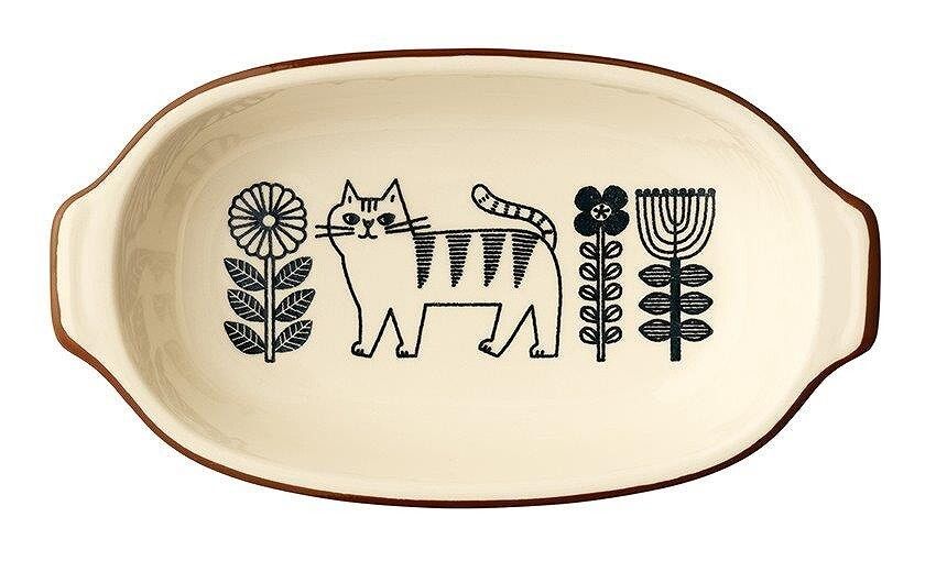 日本製 萬古燒 FIKA貓咪焗烤盤