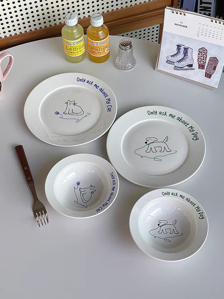 預購 貓咪 狗狗 圓盤 橢圓盤 小碗