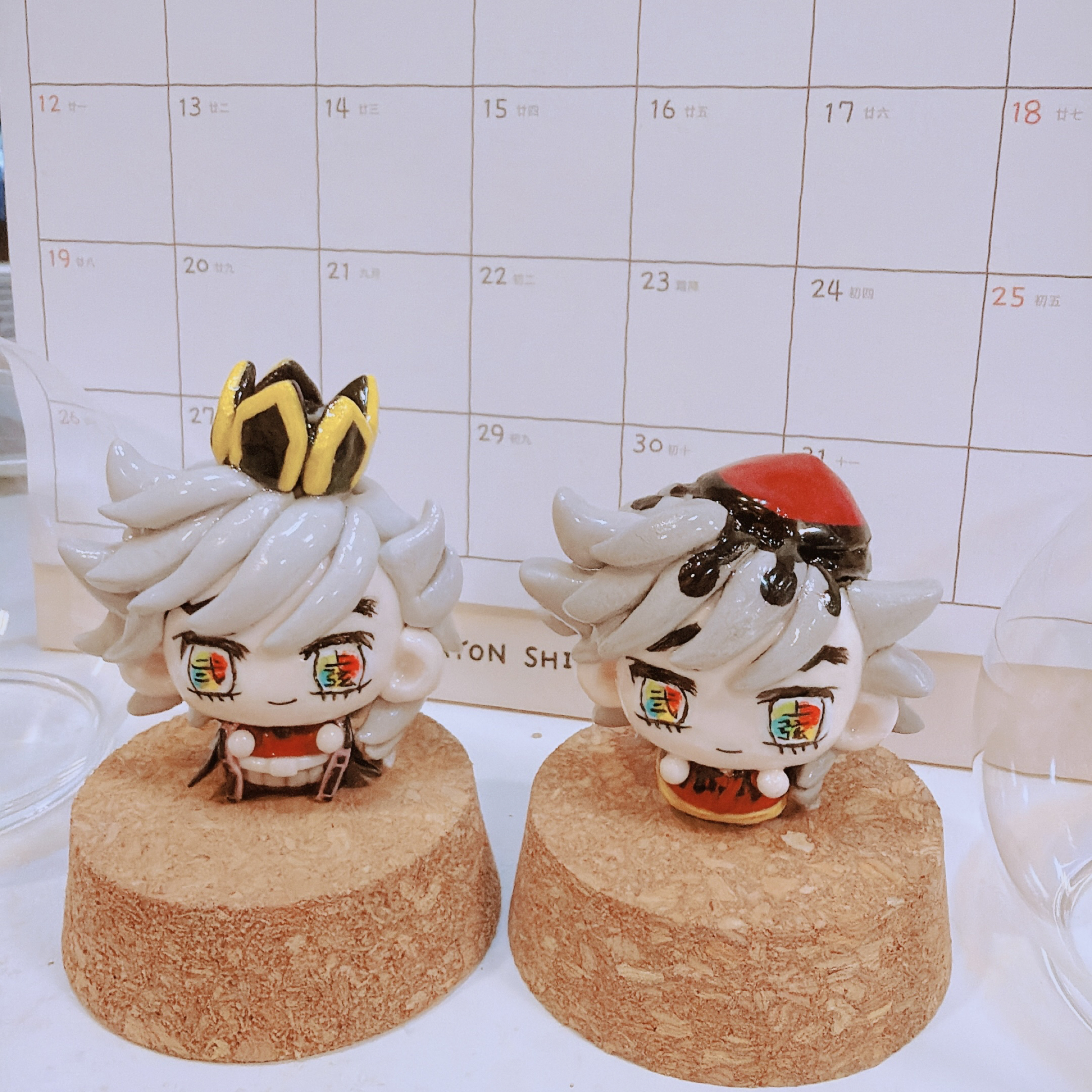 手作黏土童磨豆丁🌙（可等待再下單！