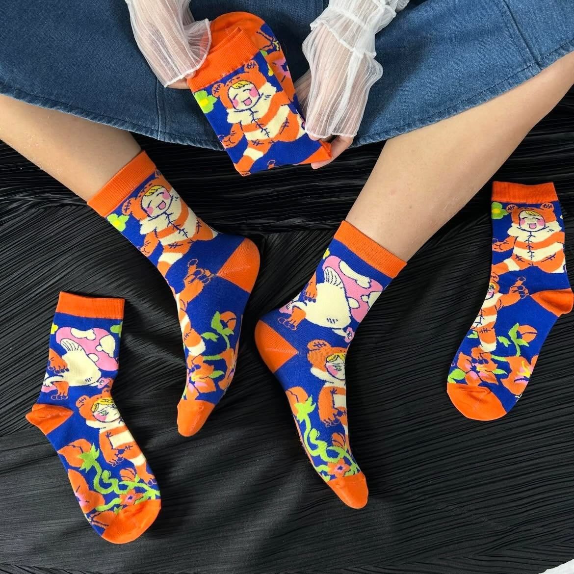 迷宮飯蛙蛙提花襪