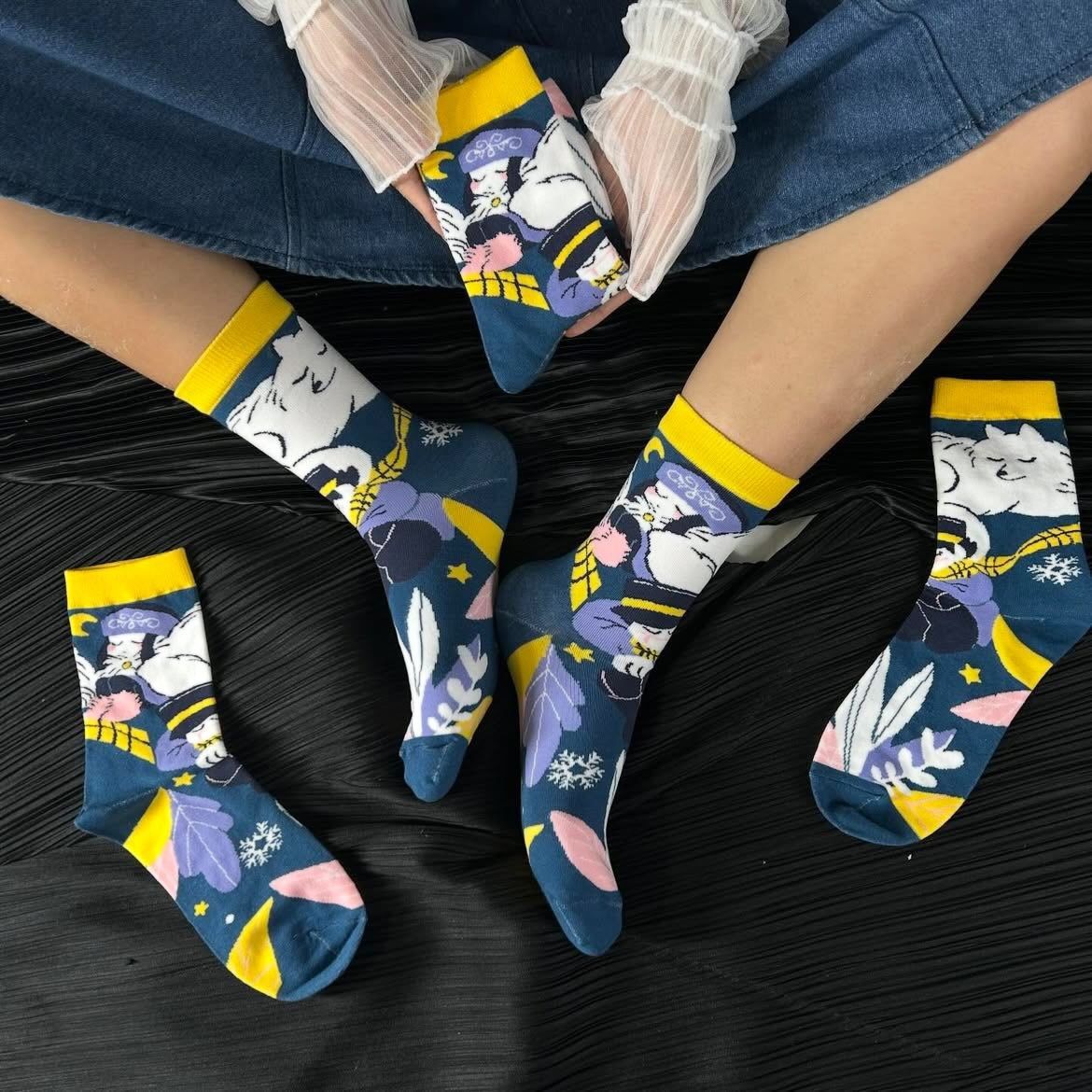 黃金神威聖誕提花襪