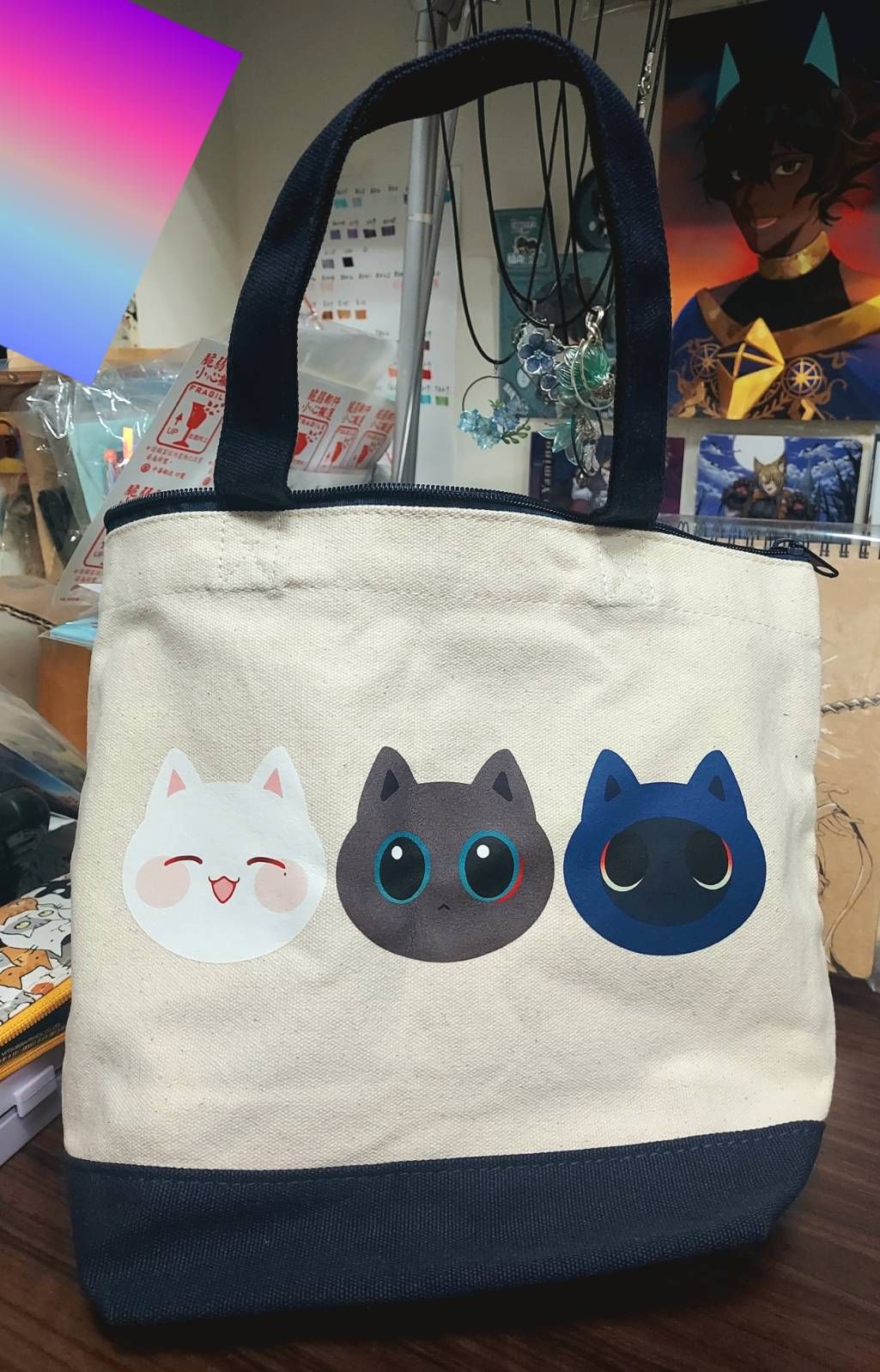 【崩壞：星穹鐵道｜現貨】仙舟三喵帆布便當袋