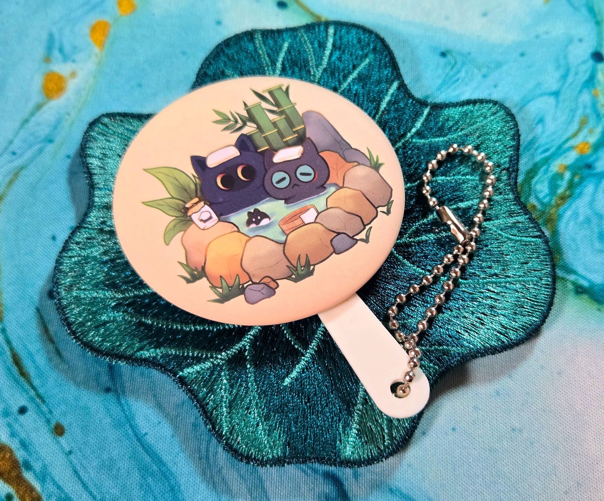 【崩壞：星穹鐵道｜現貨】刃＆丹恆小動物泡溫泉手拿隨身鏡