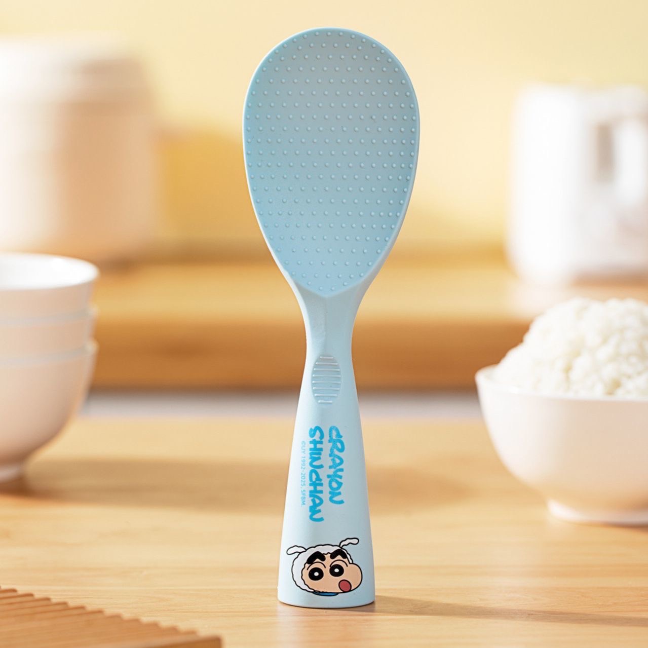 正版授權蠟筆小新站立式飯匙