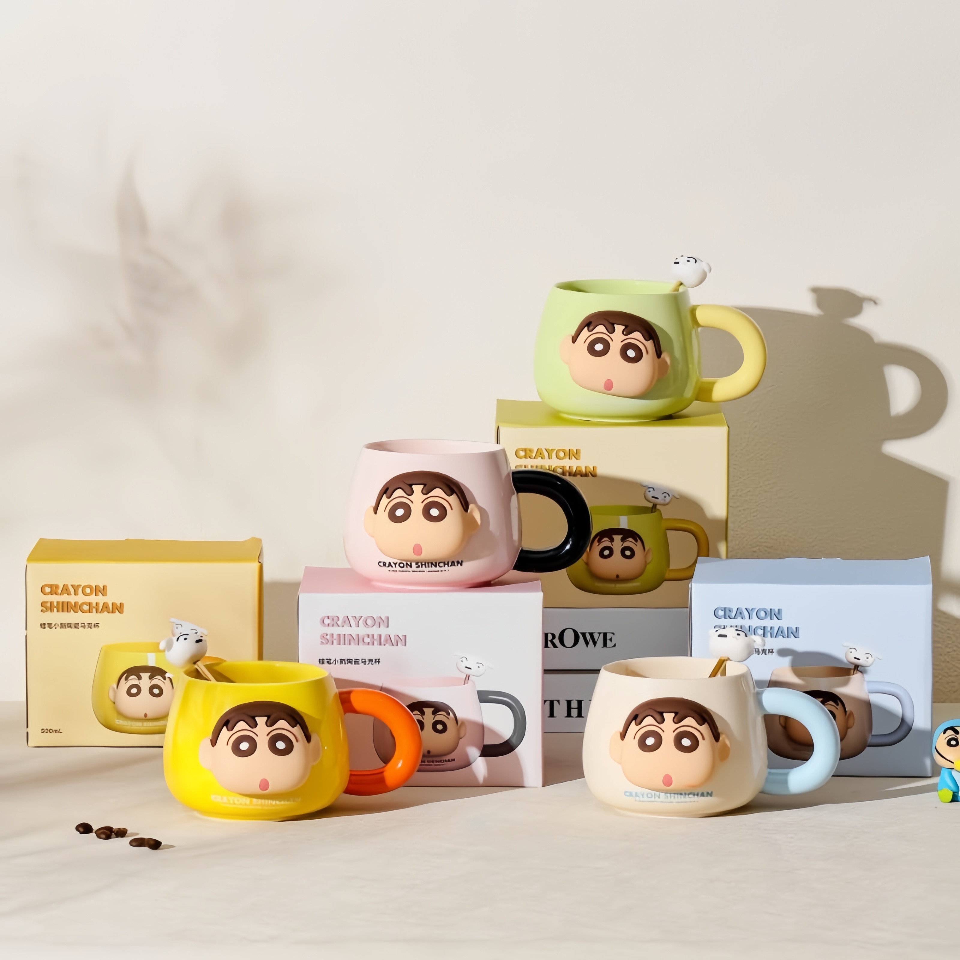 正版授權蠟筆小新陶瓷馬克杯