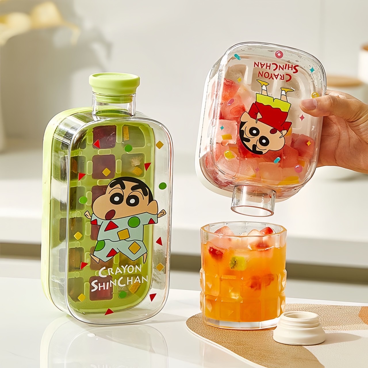 正版授權蠟筆小新製冰水壺