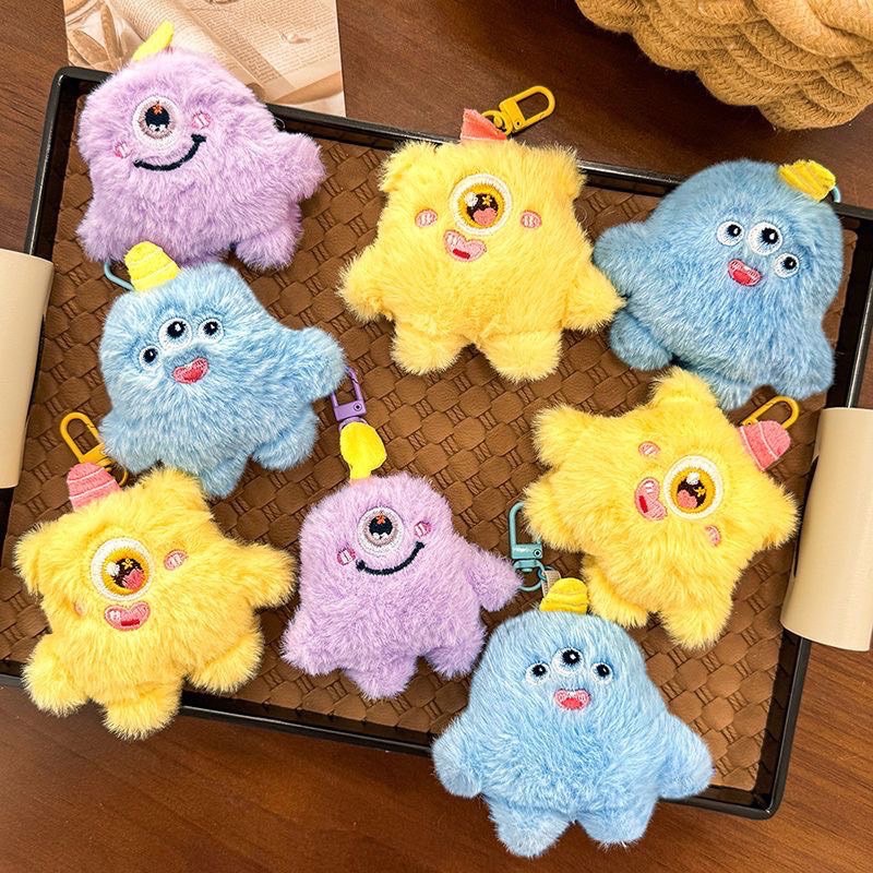 小怪獸毛絨吊飾