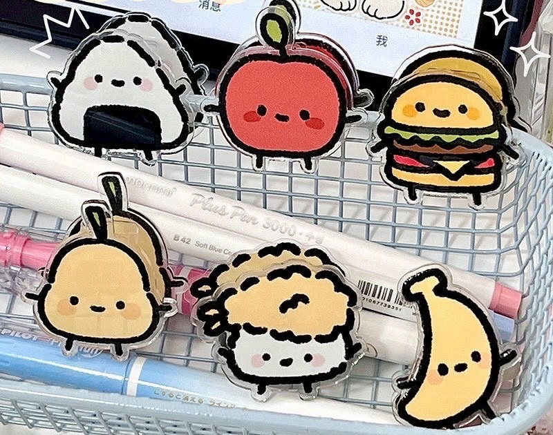 食物造型pp夾（ 一組6個 ）