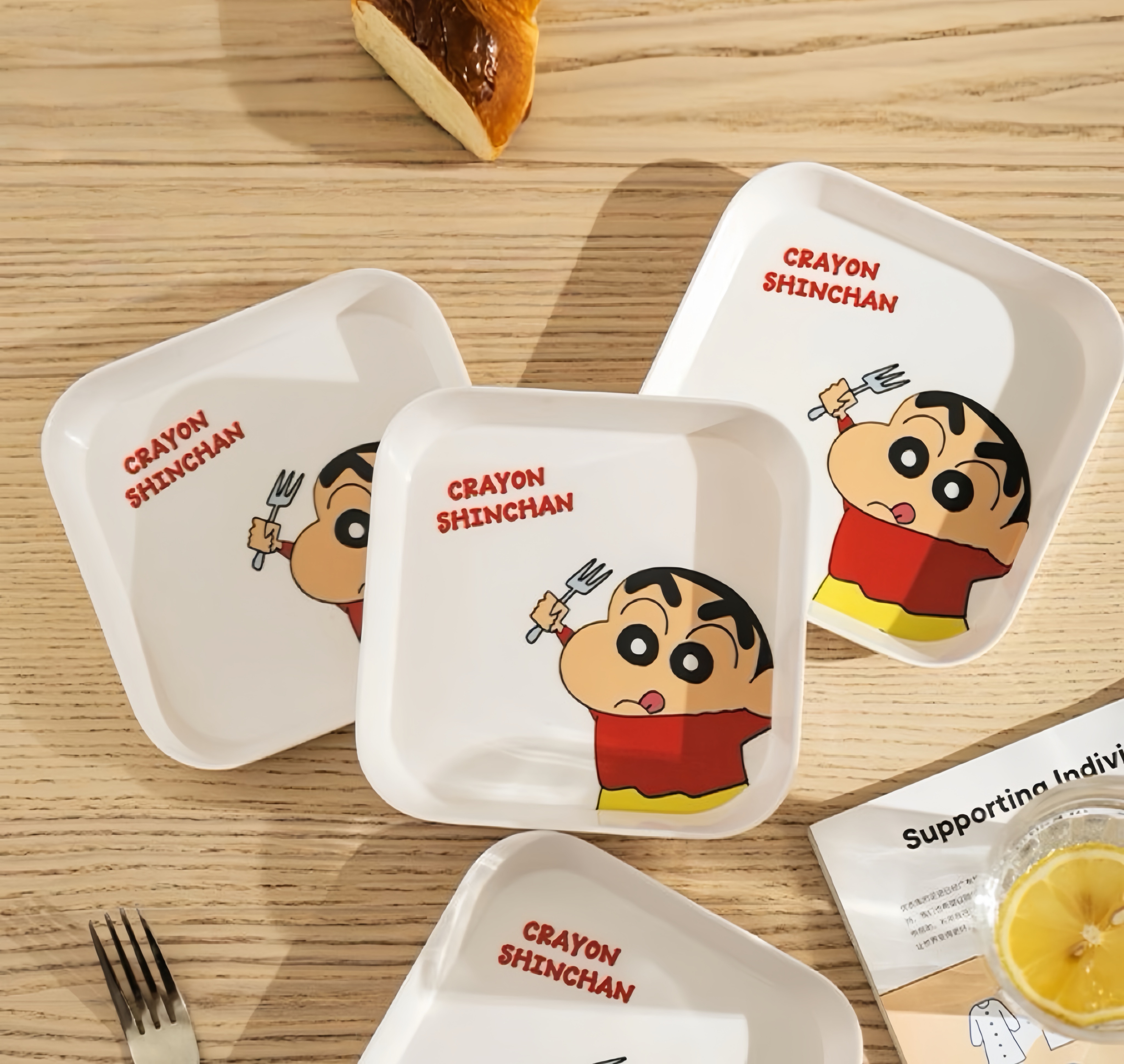 正版授權蠟筆小新餐碟