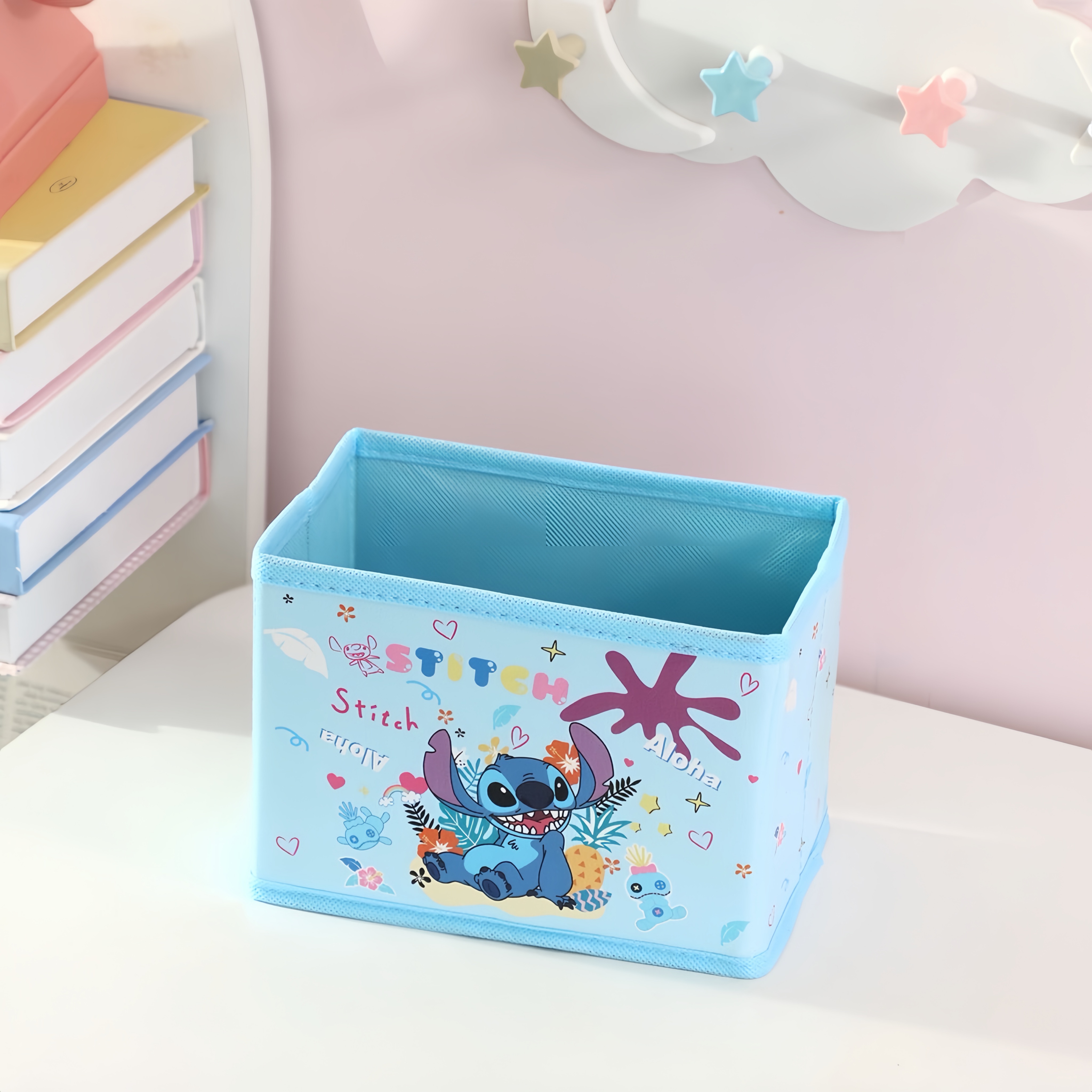 史迪奇桌面收納籃