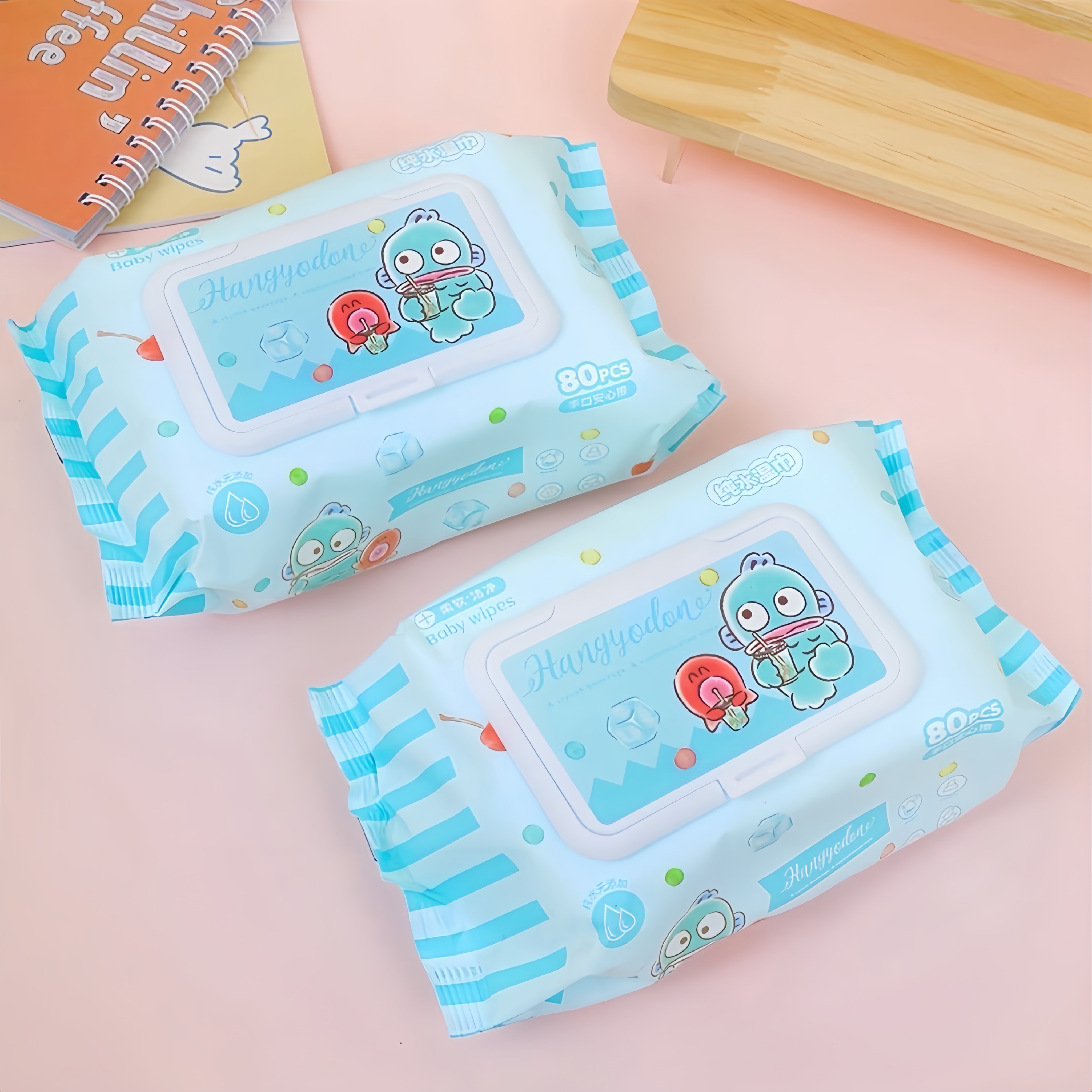 漢頓80抽帶蓋手口純水濕紙巾
