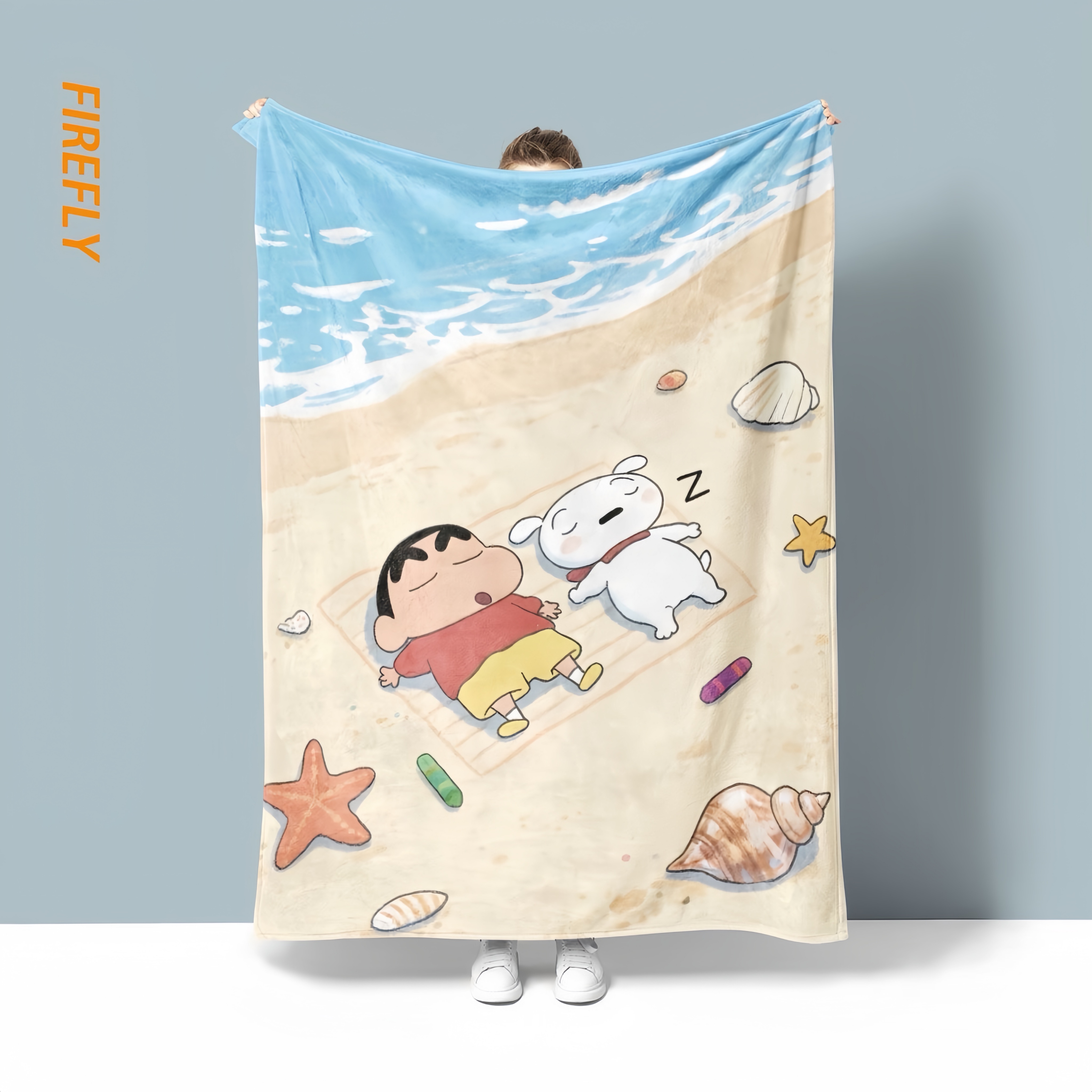 蠟筆小新法蘭絨毛毯（ 預購款 ）