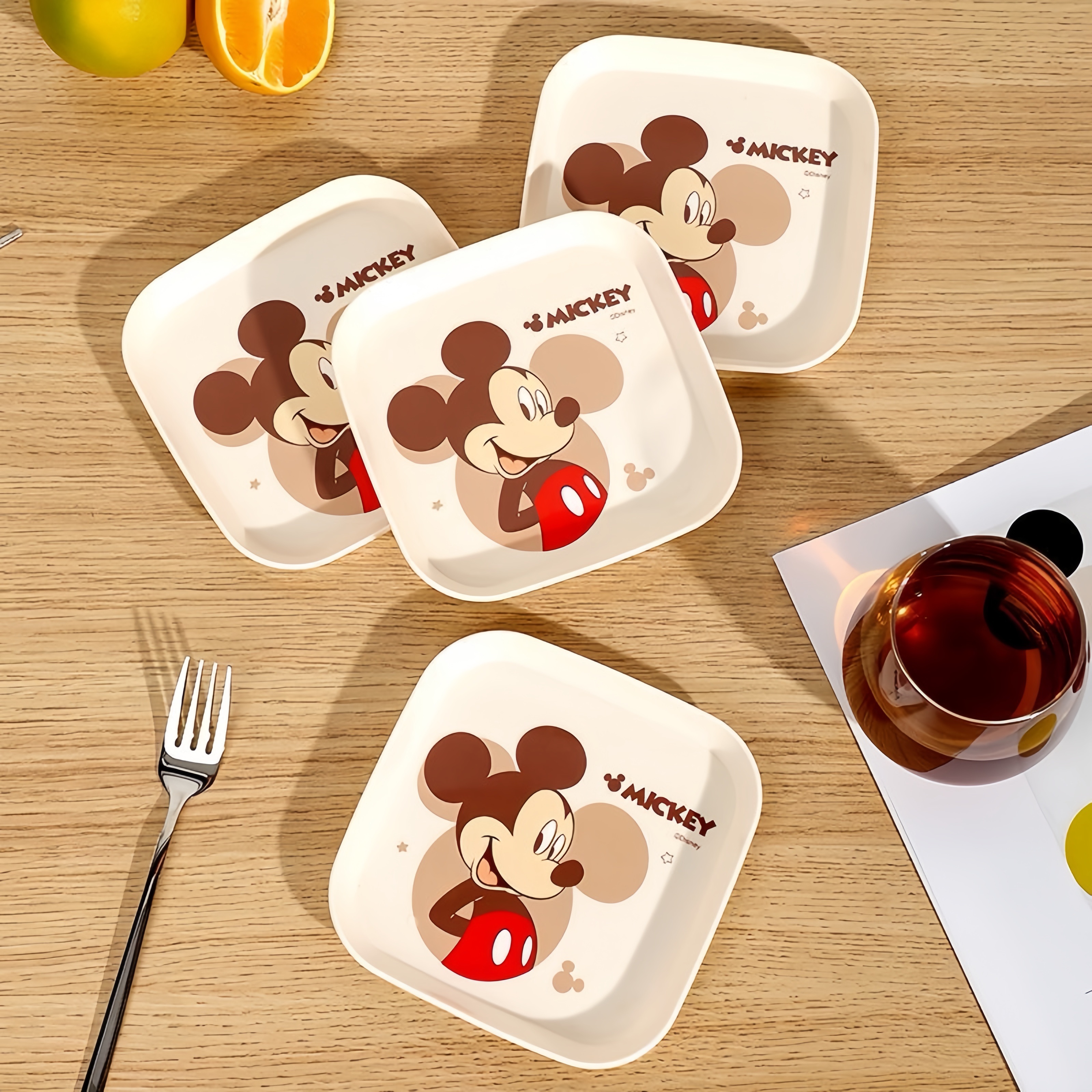 正版授權米奇點心餐盤