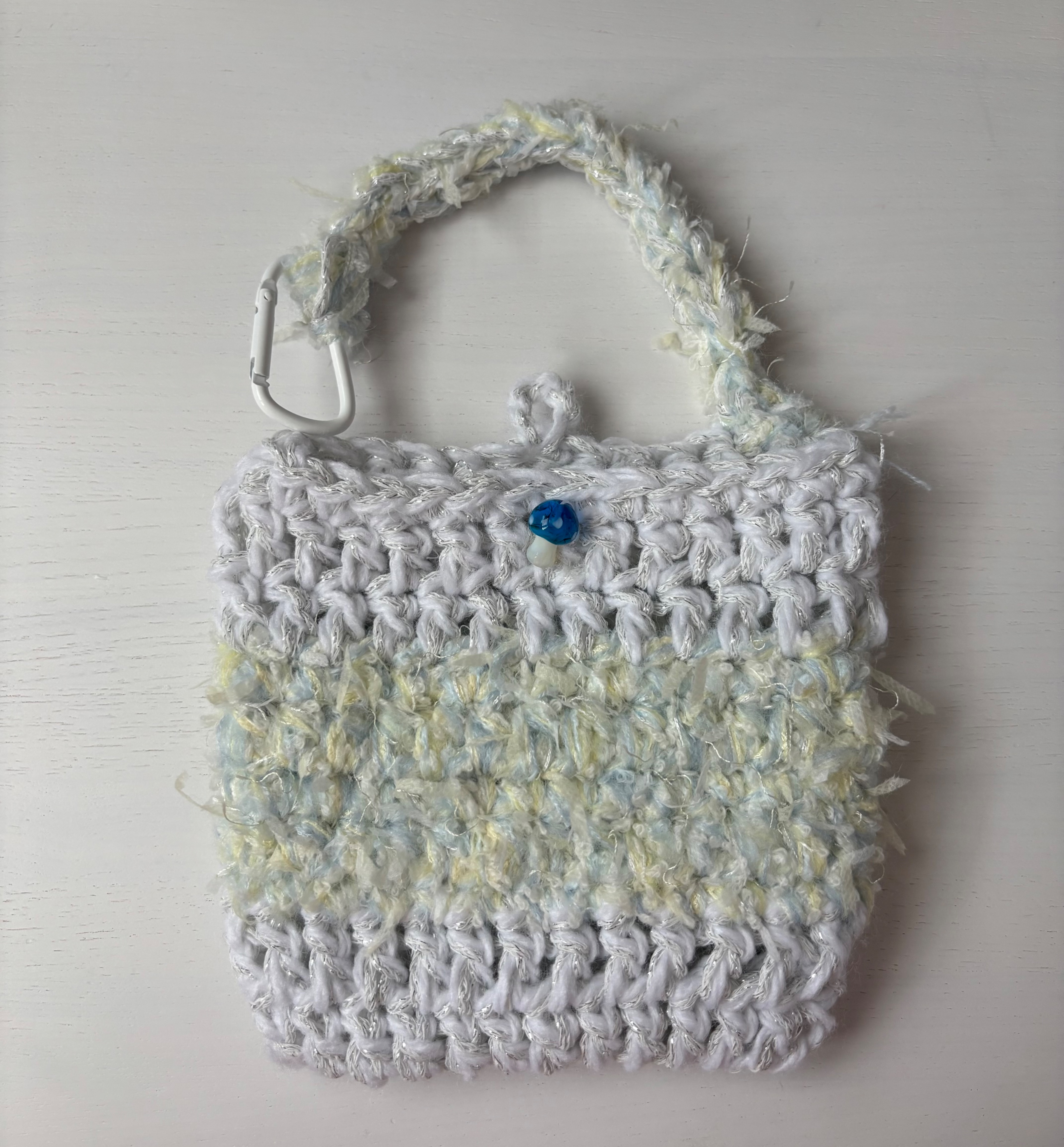 草地上的藍色🍄蘑菇手提袋