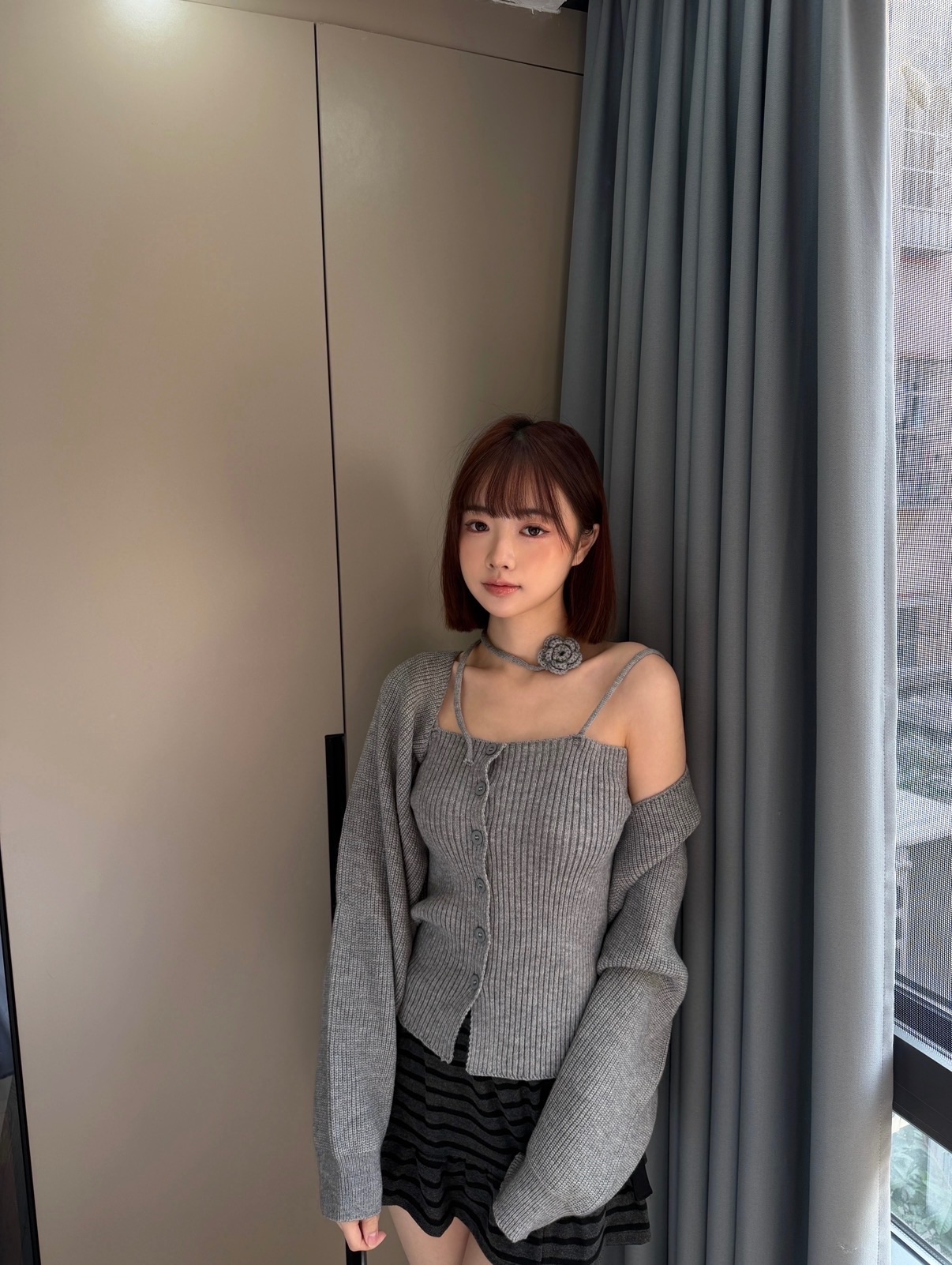 爆款針織兩件套（附綁帶）24H出貨