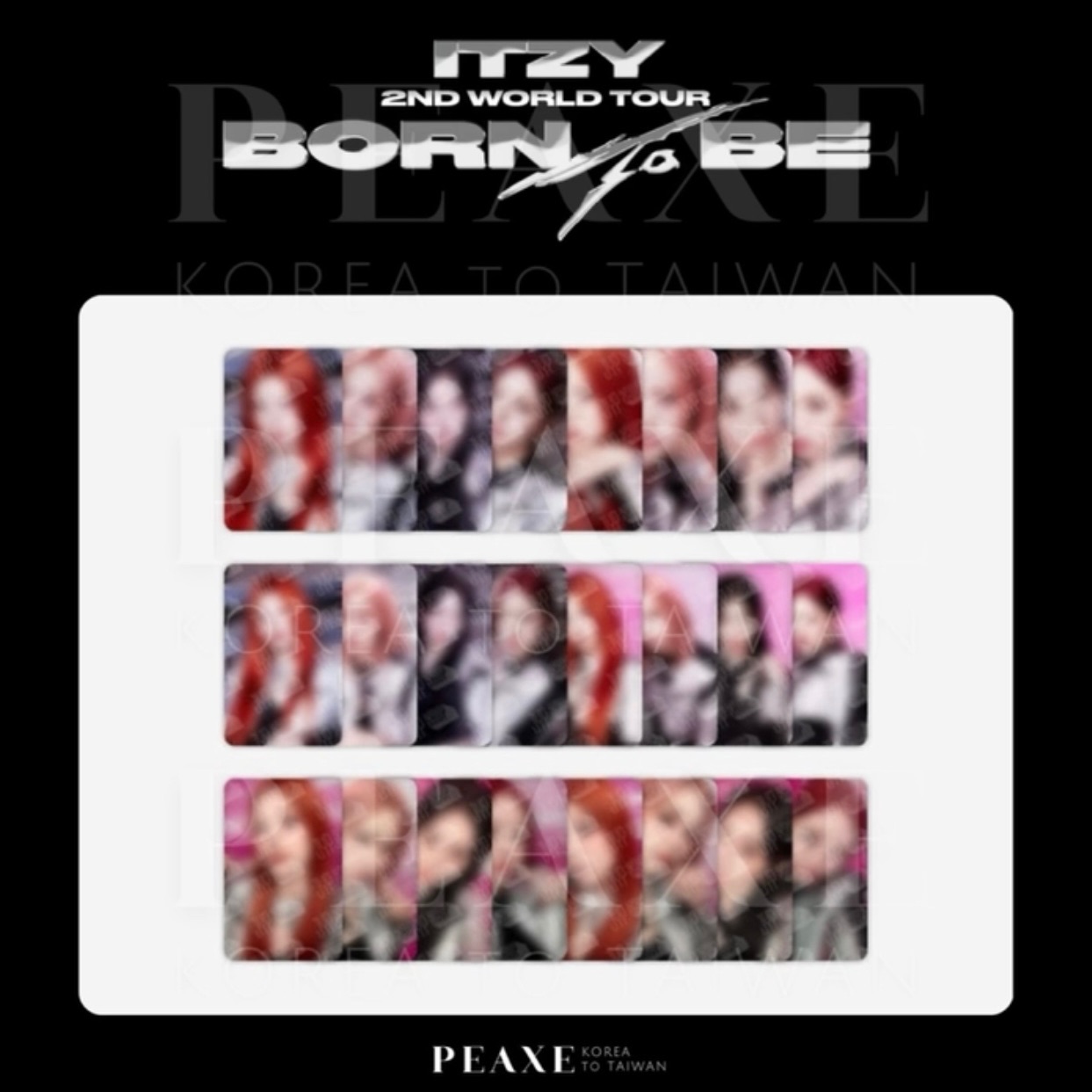 ITZY 2ND WORLD TOUR［BORN TO BE］in SEOUL 官方周邊小卡組