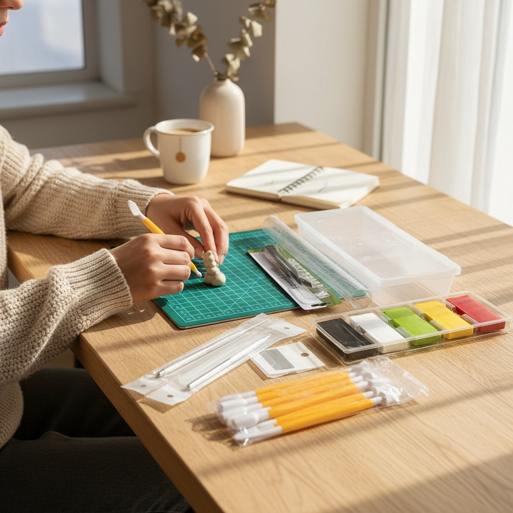 軟陶新手工具10件套（含5色軟陶）