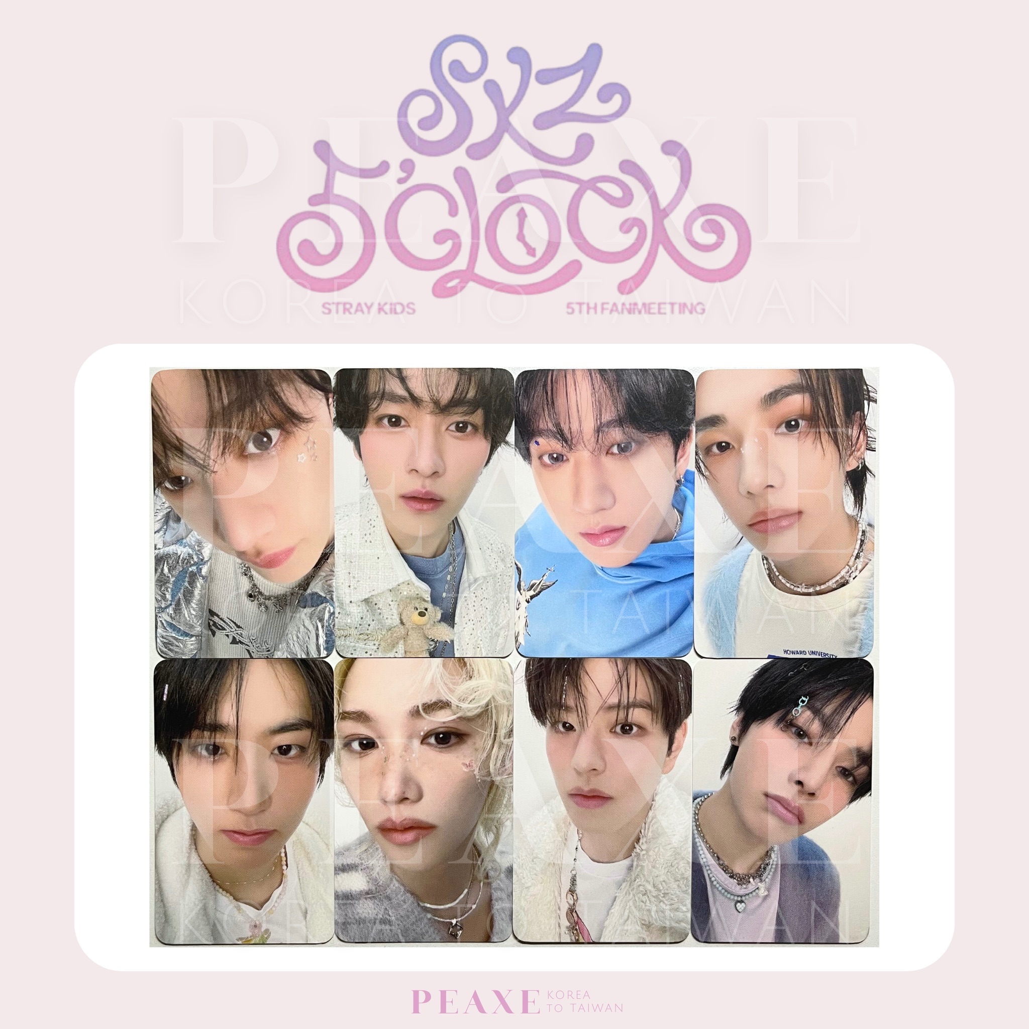 Stray Kids 5TH FANMEETING［SKZ 5’CLOCK］五週年見面會官方周邊滿額卡