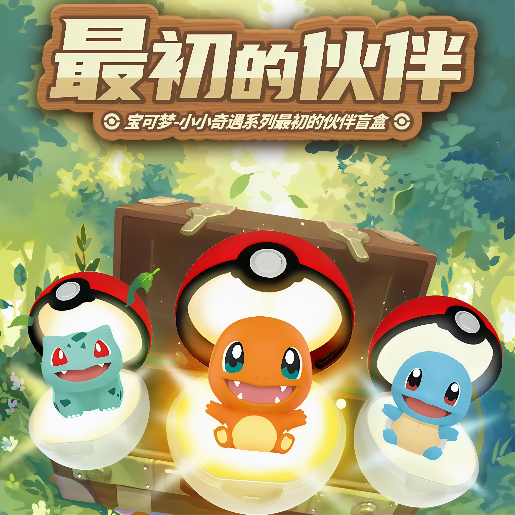 寶可夢「最初的夥伴」系列盲盒皮箱公仔 🎒✨