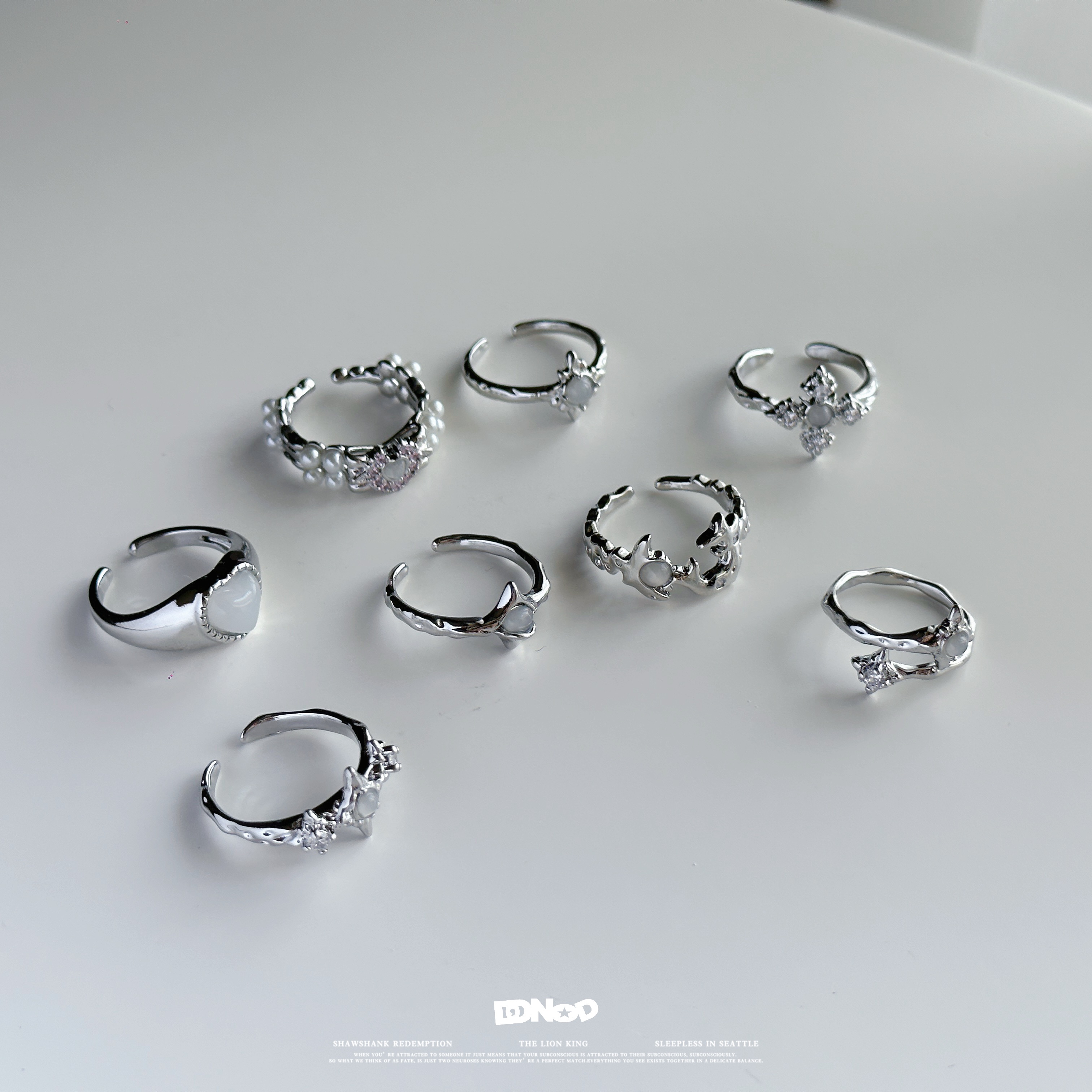 R01·DD沒有D｜꒰ ꒱現貨·簡約戒指合集౨ৎ｜小眾設計 質感 輕奢 十字芒星 戒指💍