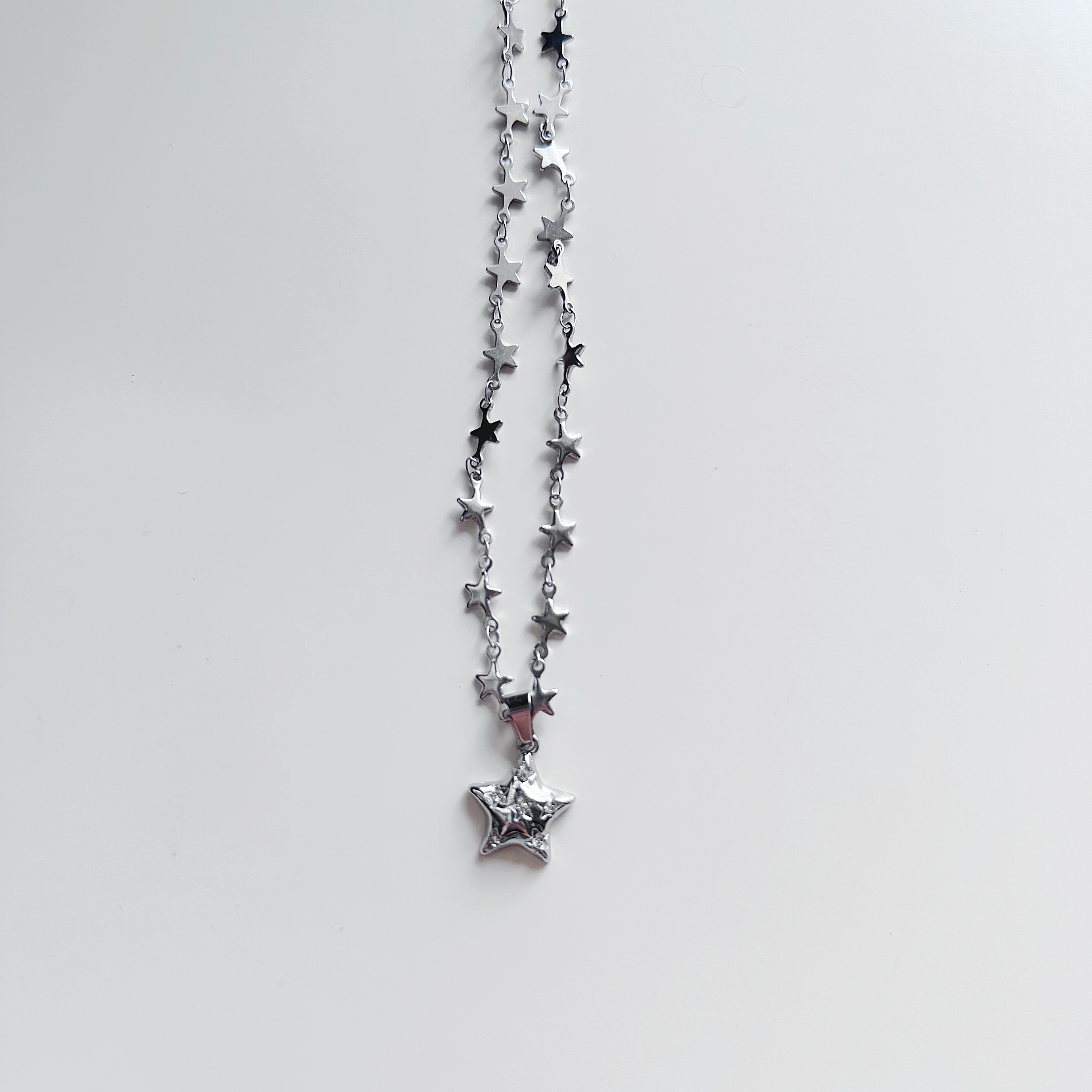 N27·DD沒有D｜꒰ ꒱現貨·亞文化閃鑽星星項鍊｜百搭細鍊 甜酷 個性 鎖骨鏈 星星