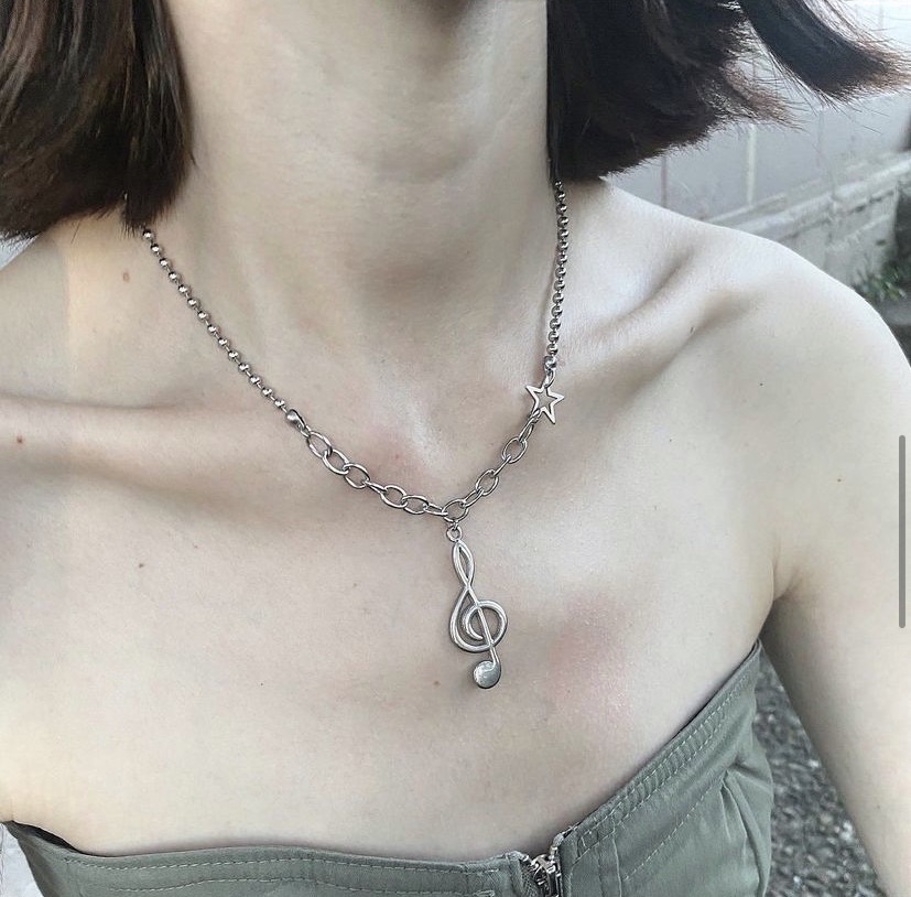 N24·DD沒有D｜꒰ ꒱預購·小眾設計音符嘻哈項鍊｜星星 音符 個性 項鍊