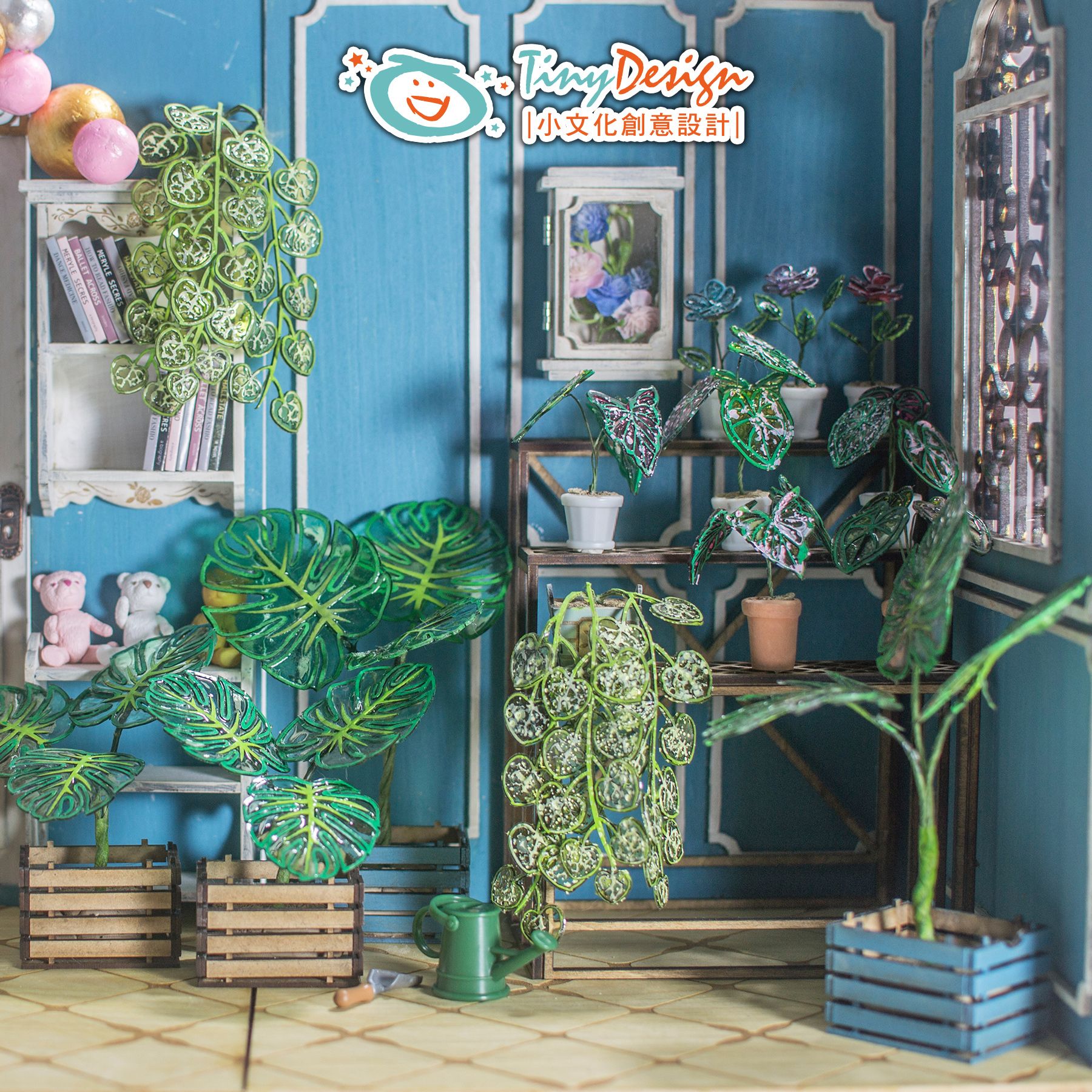 預購成品：1/8-1/6可用，迷你水晶觀葉植栽系列