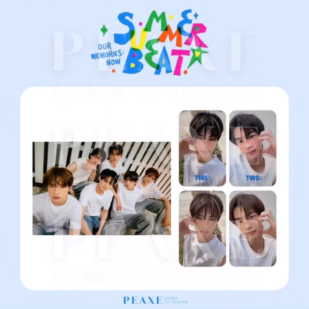 TWS [Summer Beat] Weverse WVS 特典 小卡 團體 明信片 鏡卡