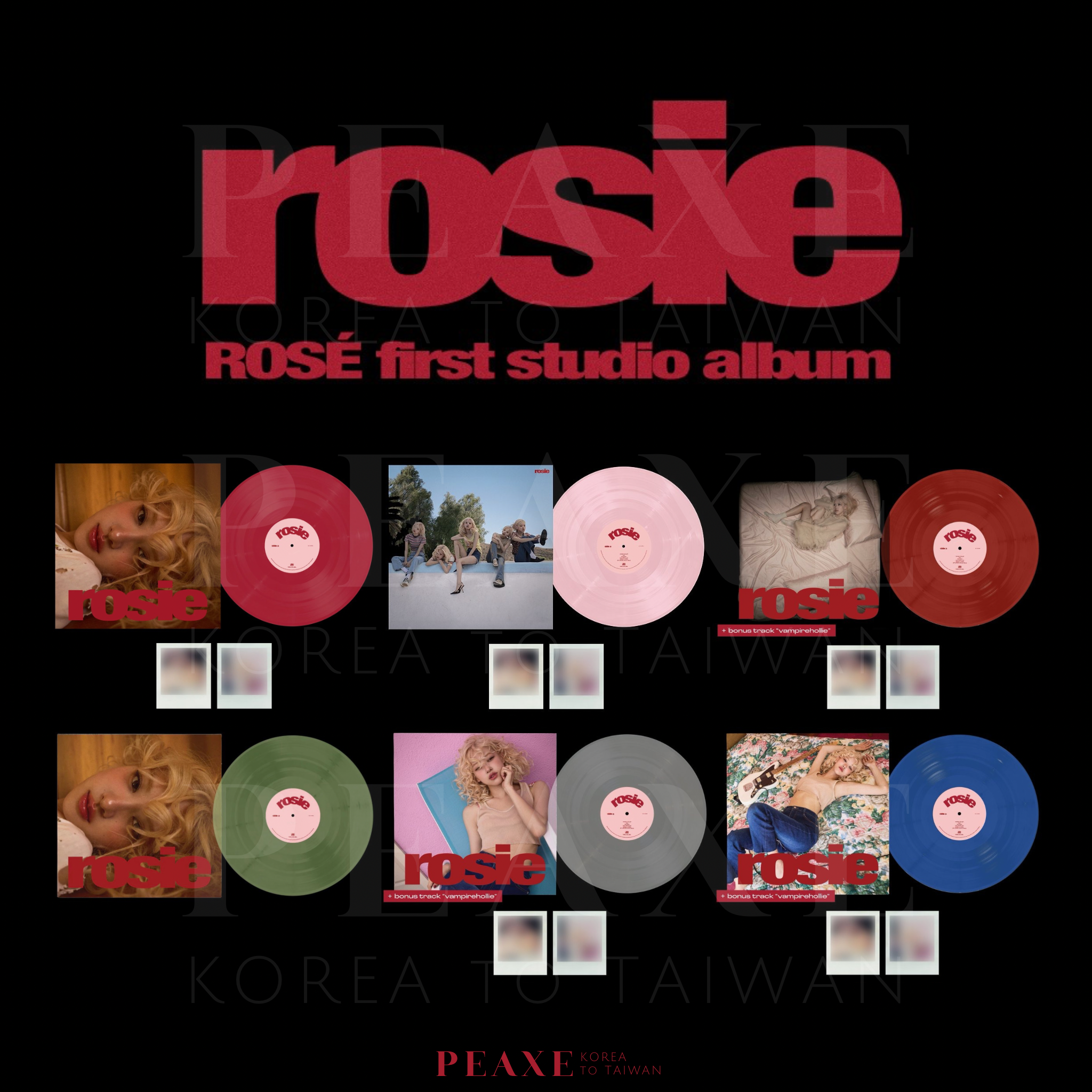 ROSÉ（BLACKPINK） ROSE 朴彩英［rosie］vinyl LP 黑膠唱片