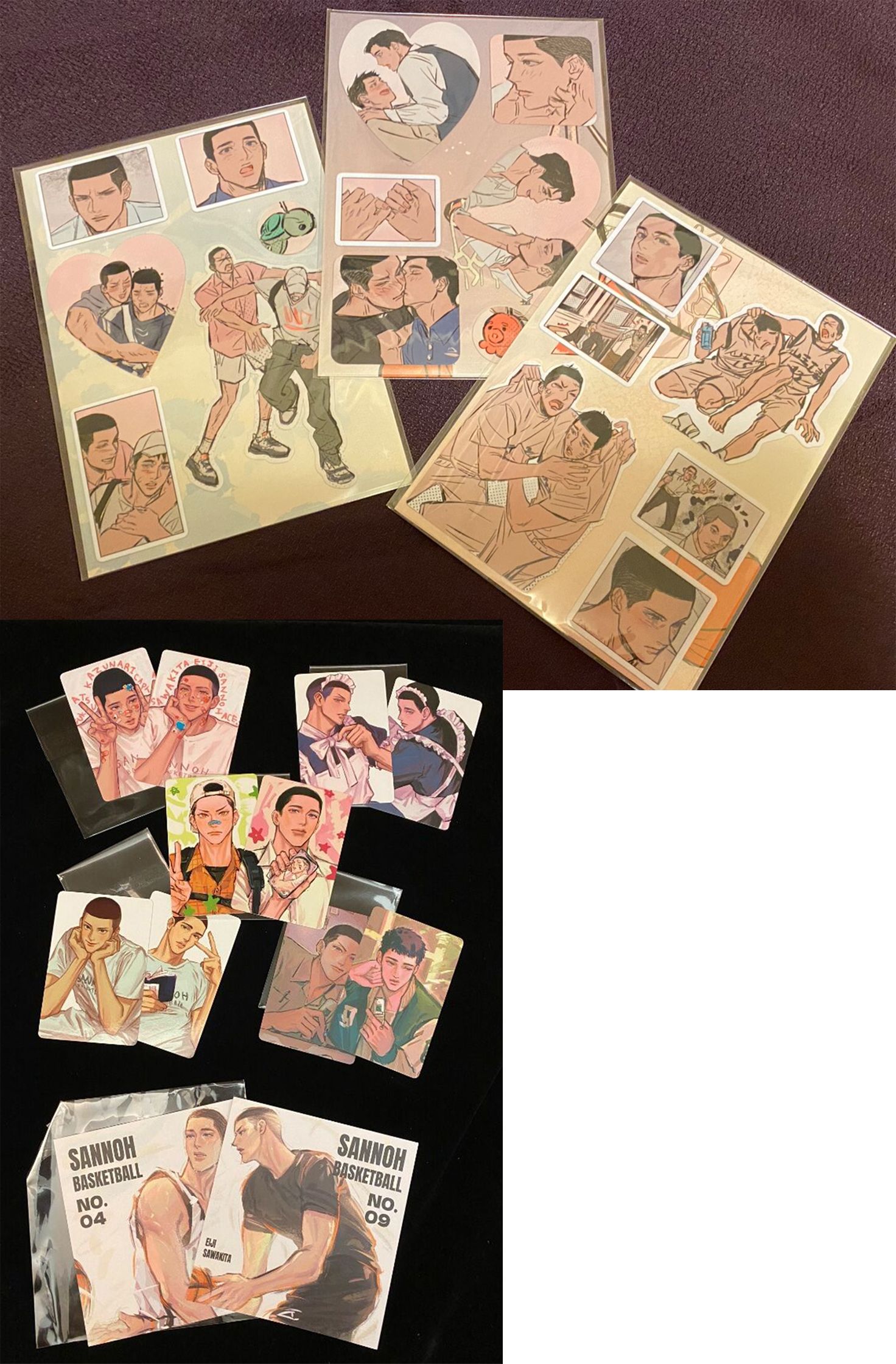 【周邊/澤深】繪師@crabcrab_dog-貼紙組、小卡組