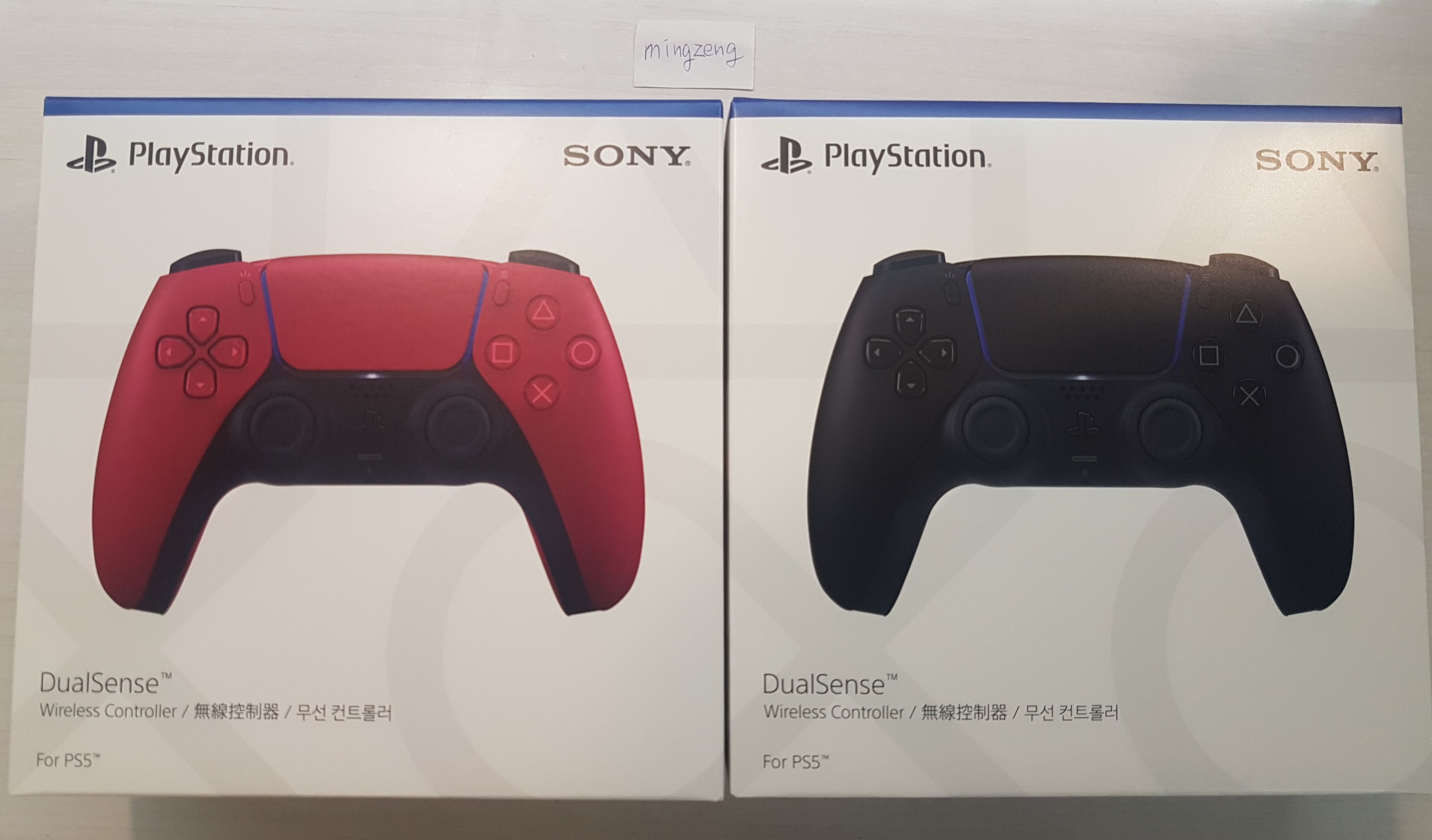 全新 PS5 手把 星塵紅 午夜黑