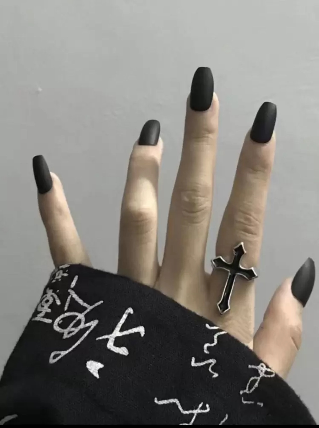 C3-031中性個性復古十字架設計鈦鋼戒指 男女穿搭