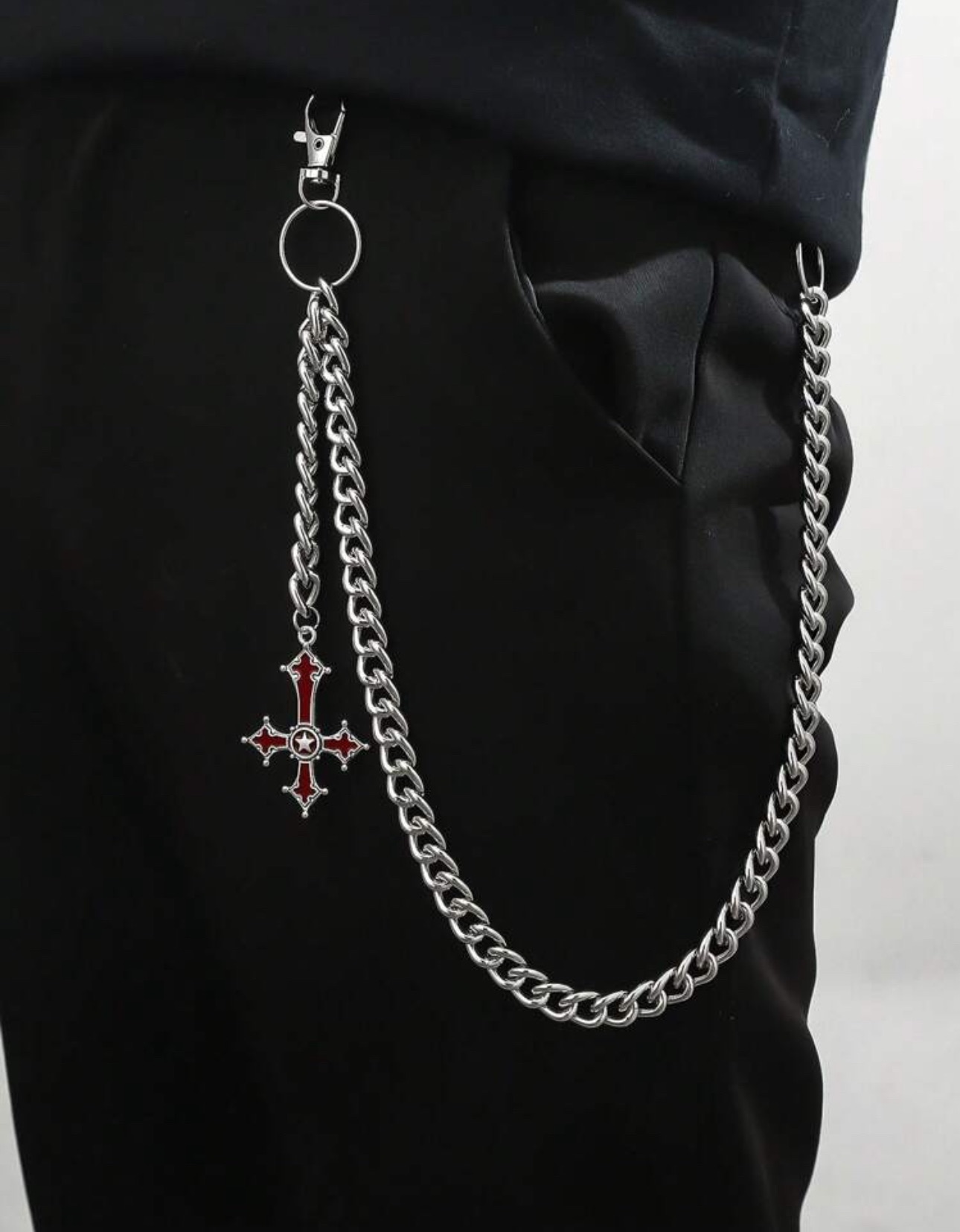 【化合選物】C3-040男女粗銀鏈 褲鏈 首飾 男女穿搭