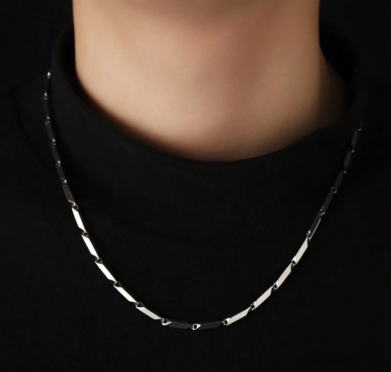 【化合選物】C3-044男士鈦鋼設計款解構項鍊 男生穿搭 首飾