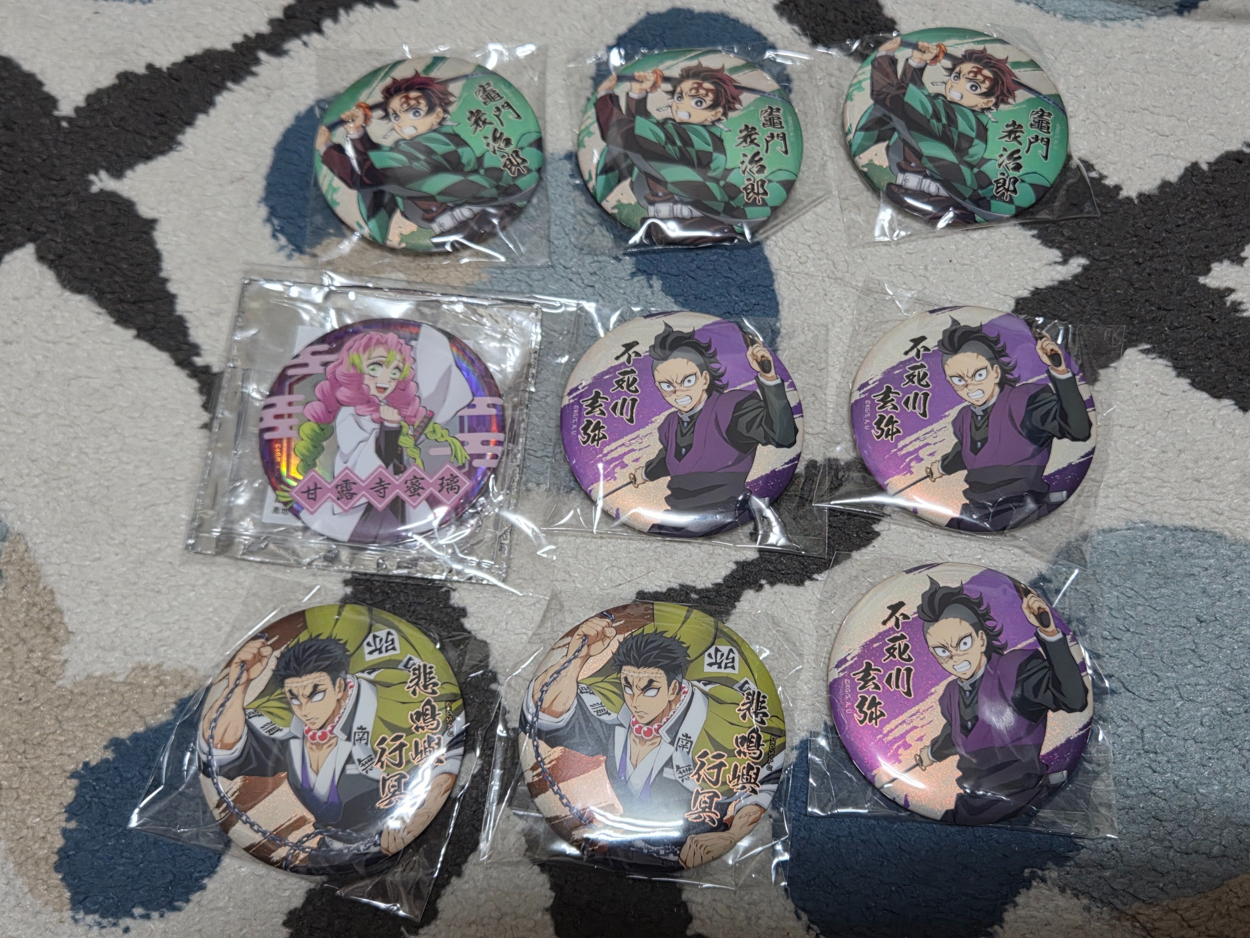 台灣 木棉花 鬼滅之刃 幻彩細沙徽章